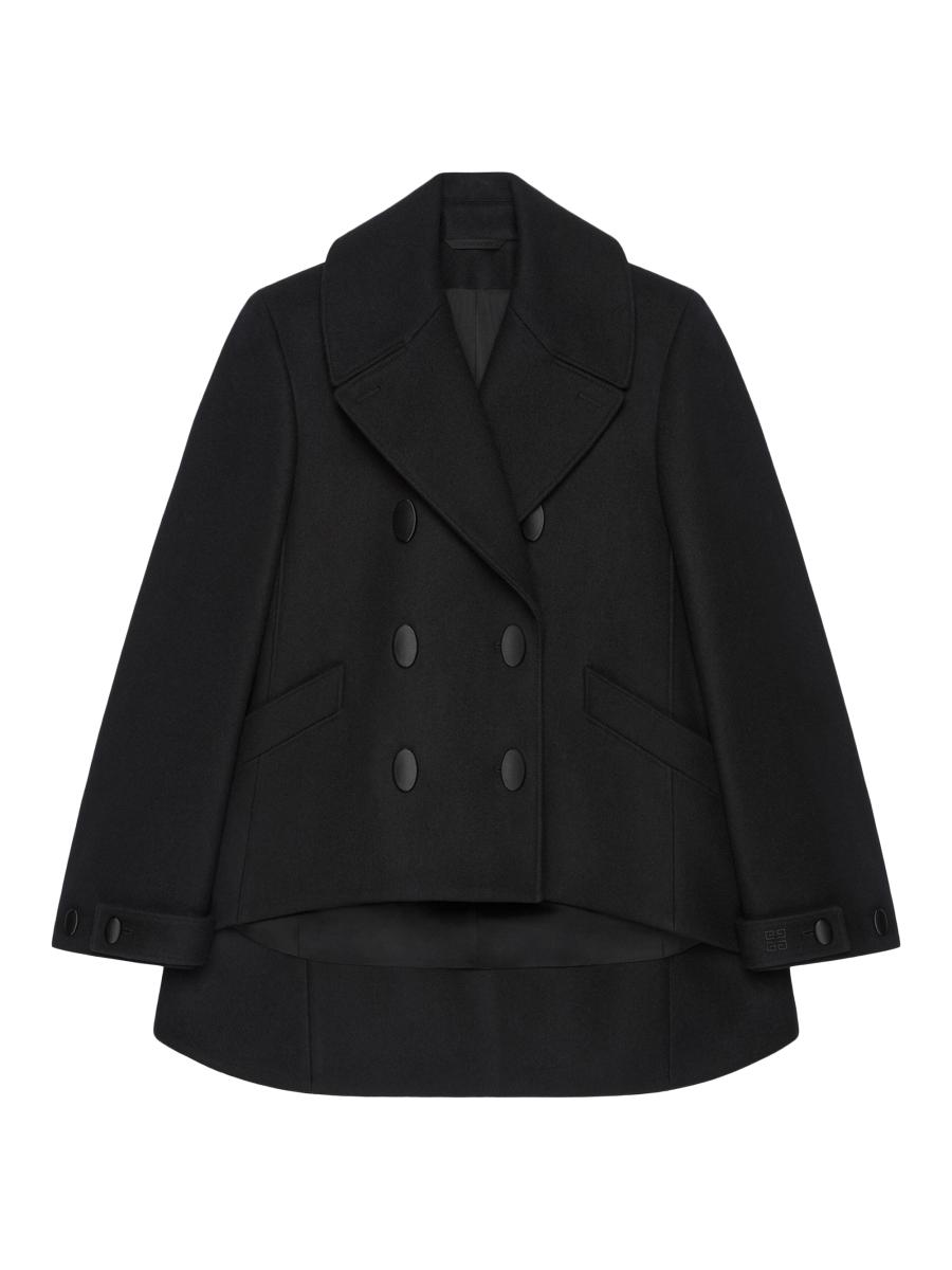 ジャケット・アウター Sillage / IRIDESCENT QUILTED PEACOAT Wool Peacoat with Detachable Bib – BUGATCHI