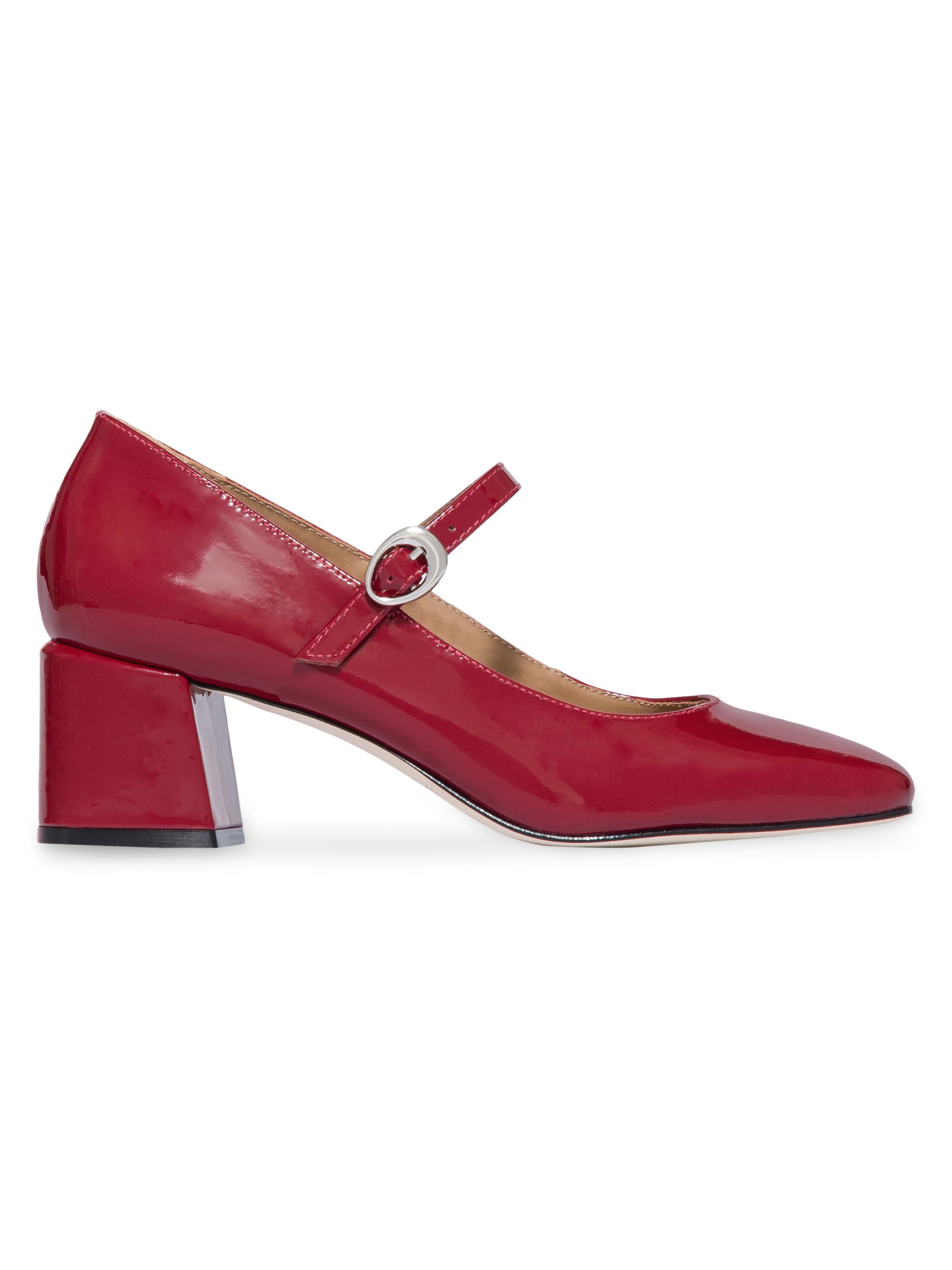 Bernardo Women's Ancona Block Heel Mary Janes - Dark Red