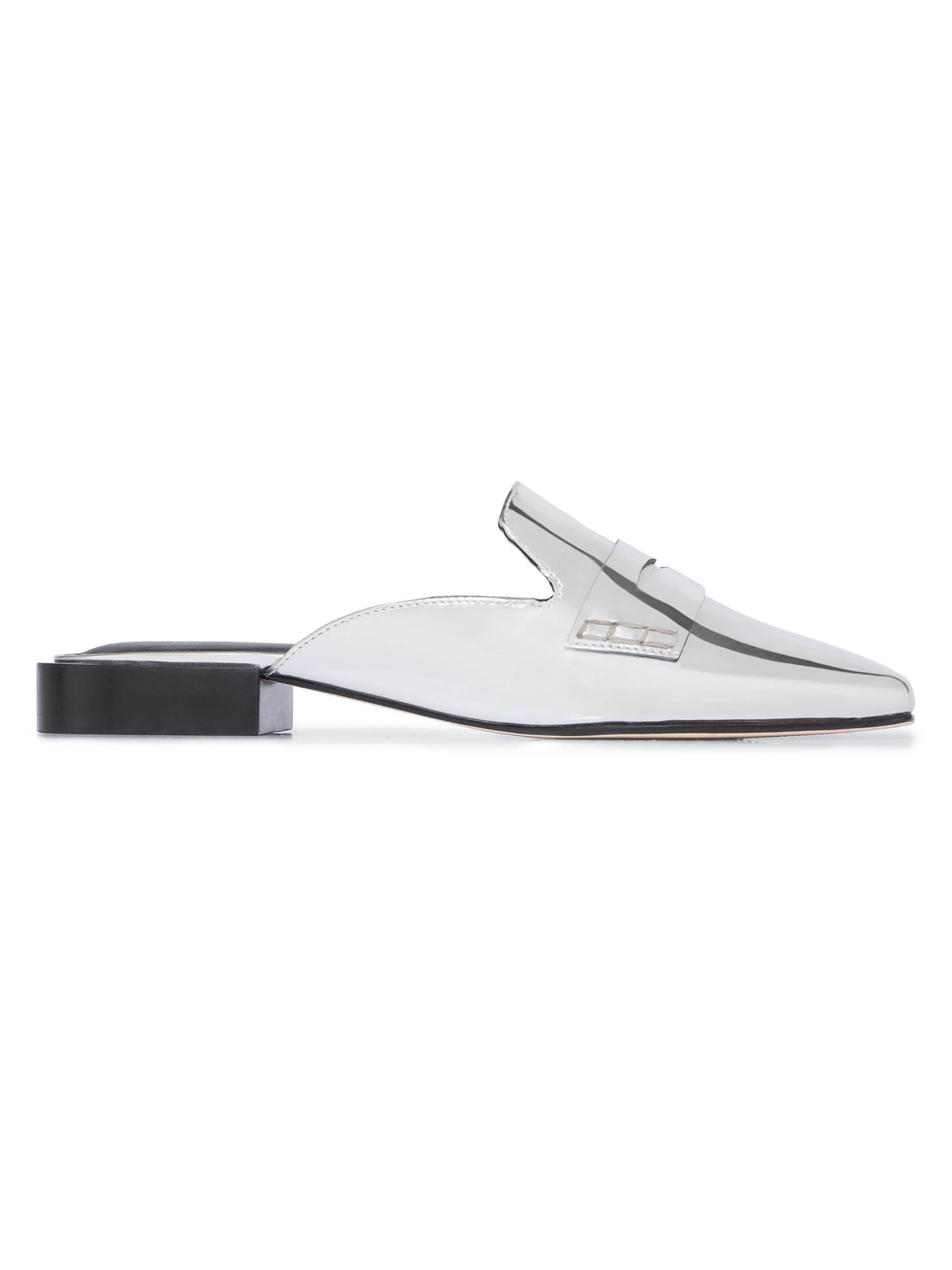Bernardo Women's Penny Loafer Mules - Silver