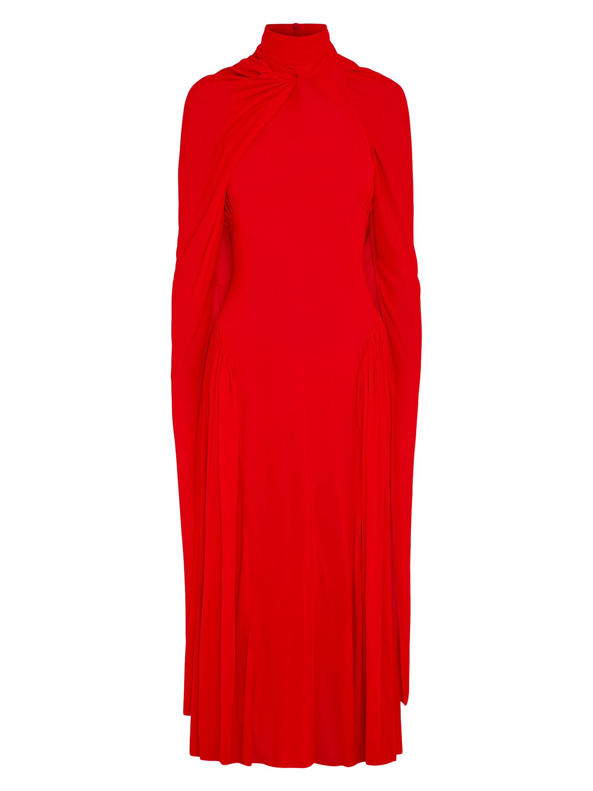 16Arlington Women's Rao Cape-Sleeve Midi-Dress - Rosso