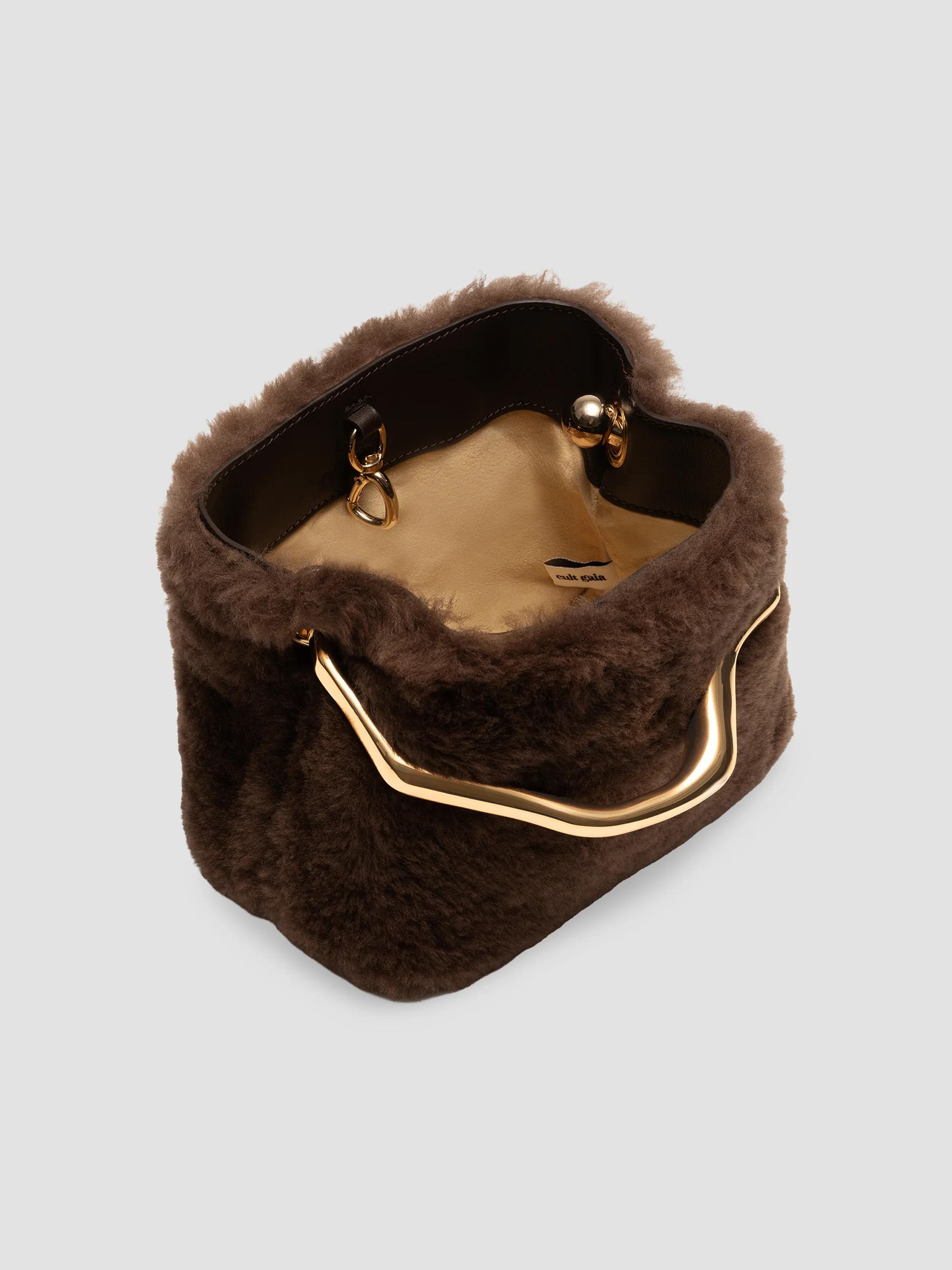 Cult Gaia Solene Mini Lamb Leather Top-Handle | Saks Fifth Avenue