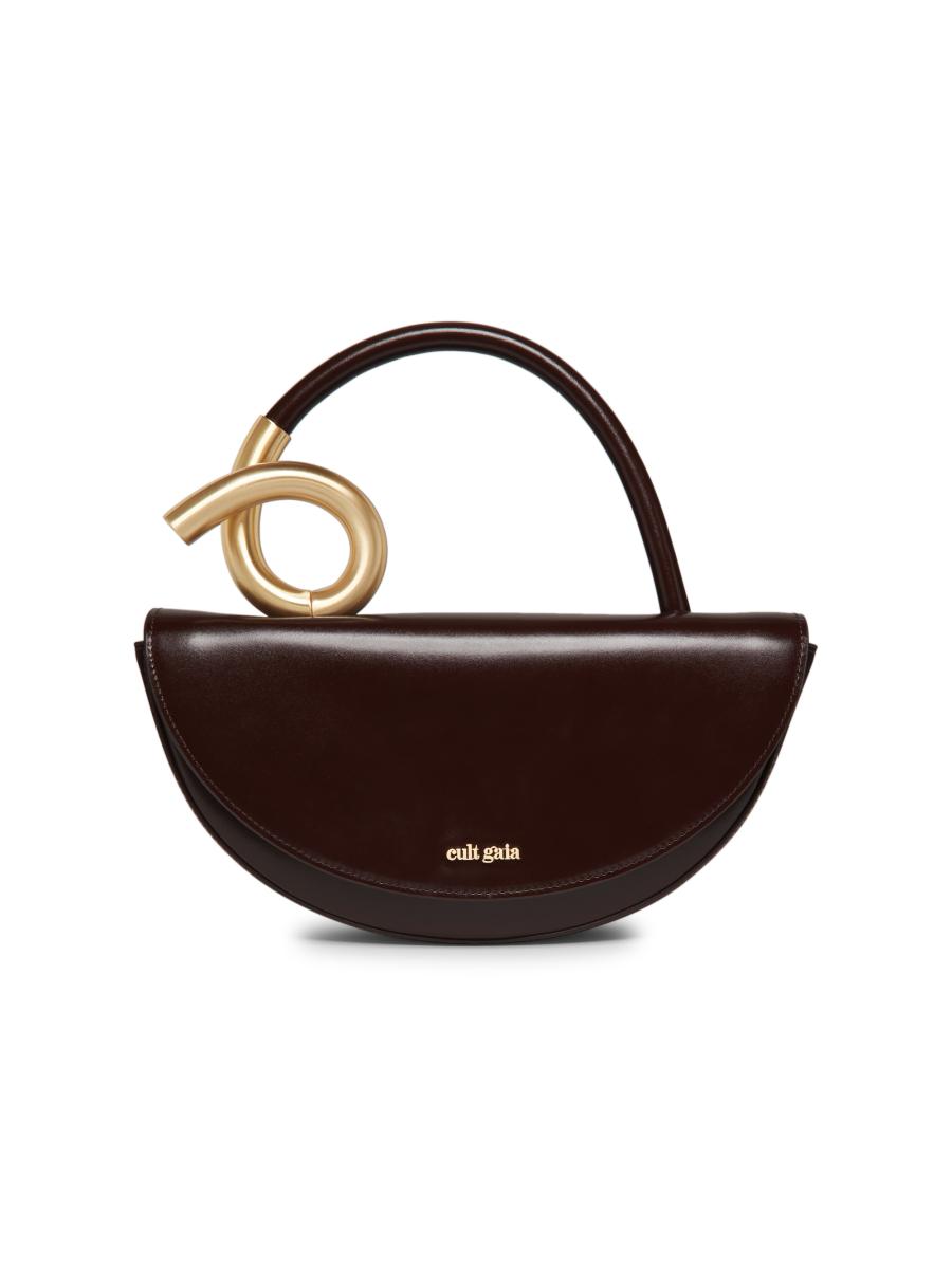 Cult Gaia Women's Azariah Leather Top Handle Bag In Brown