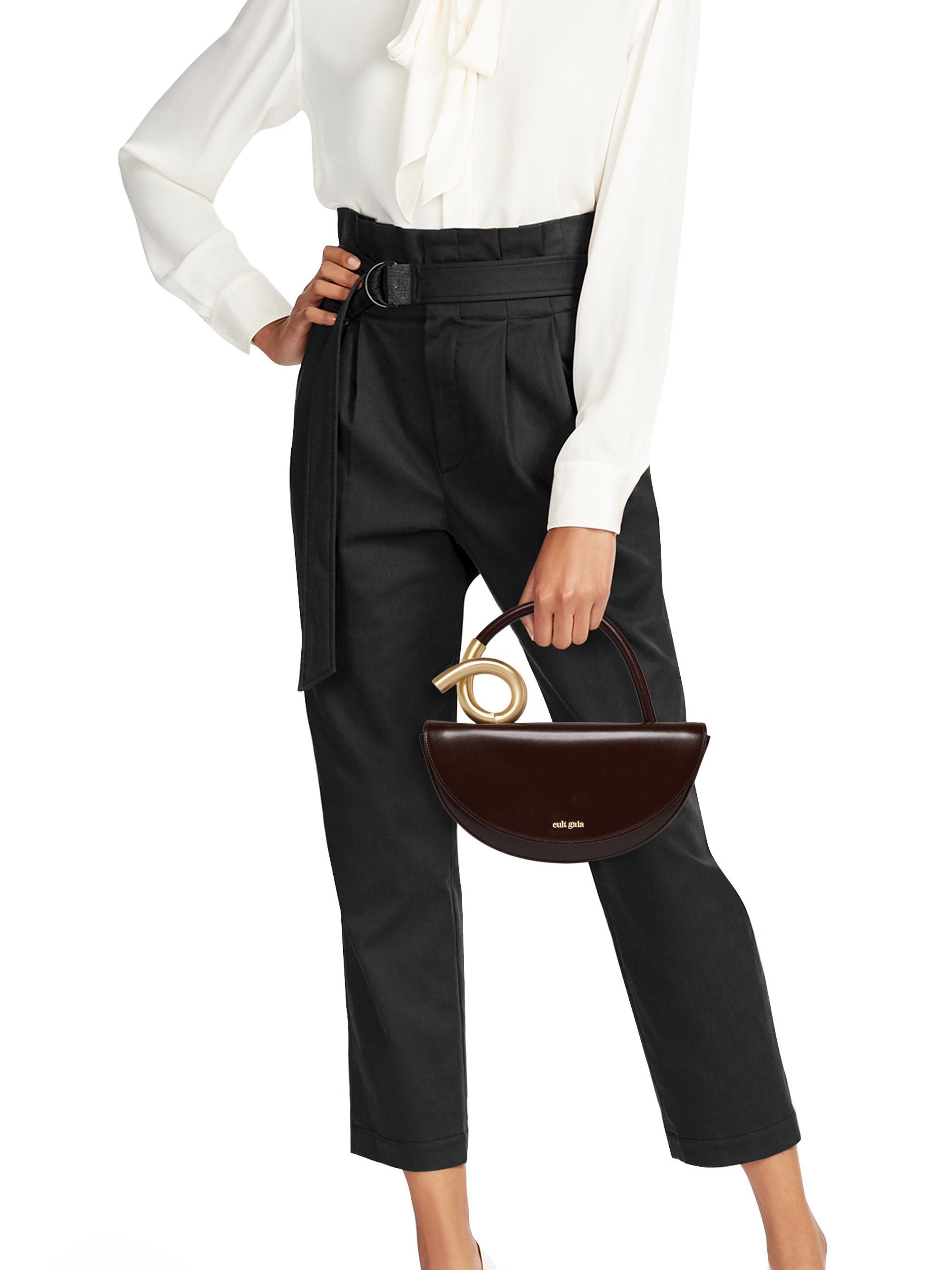 Cult Gaia Azariah Leather Top Handle Bag | Saks Fifth Avenue