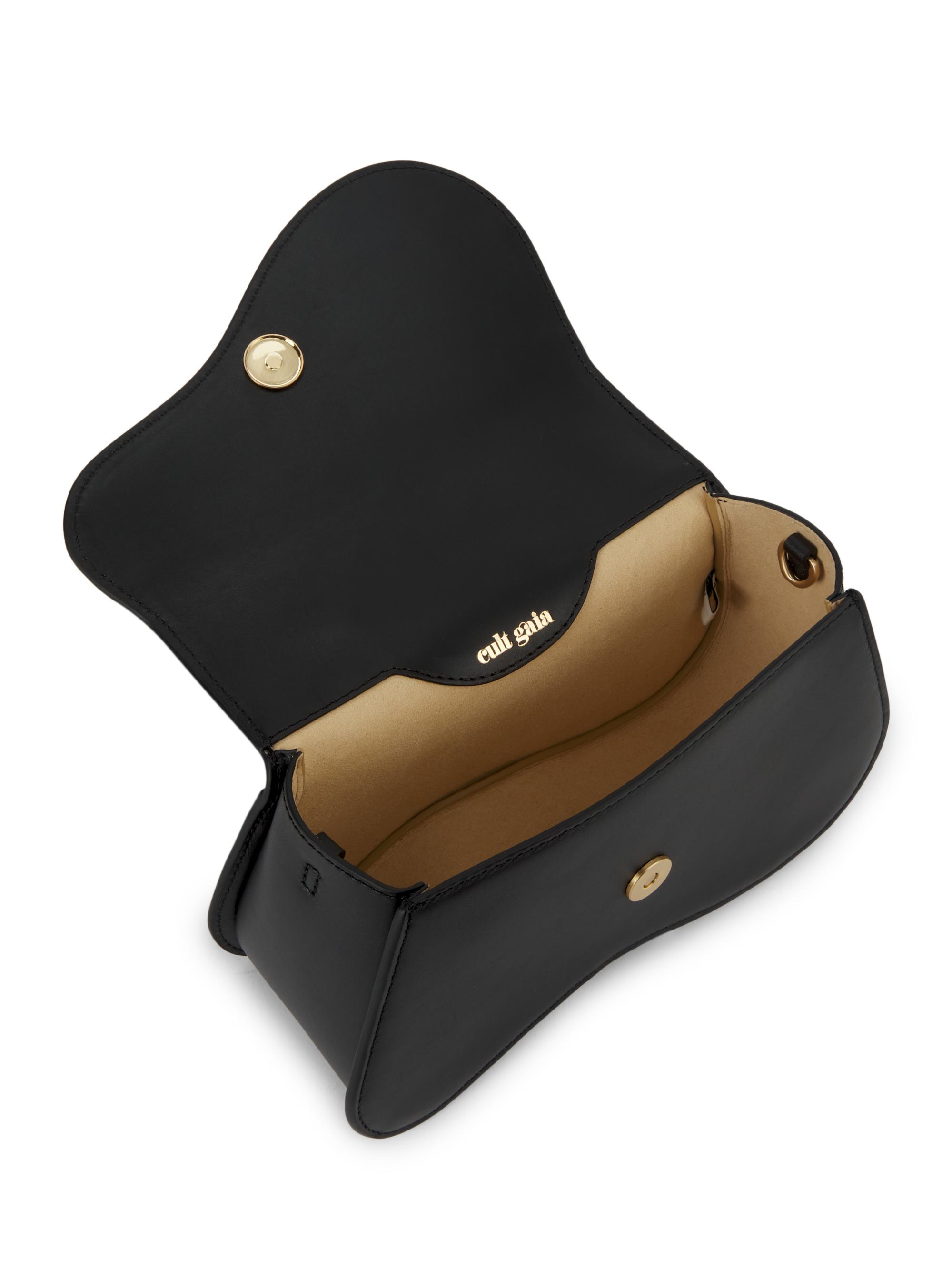 Cult Gaia Kazia Leather Top Handle Bag | Saks Fifth Avenue