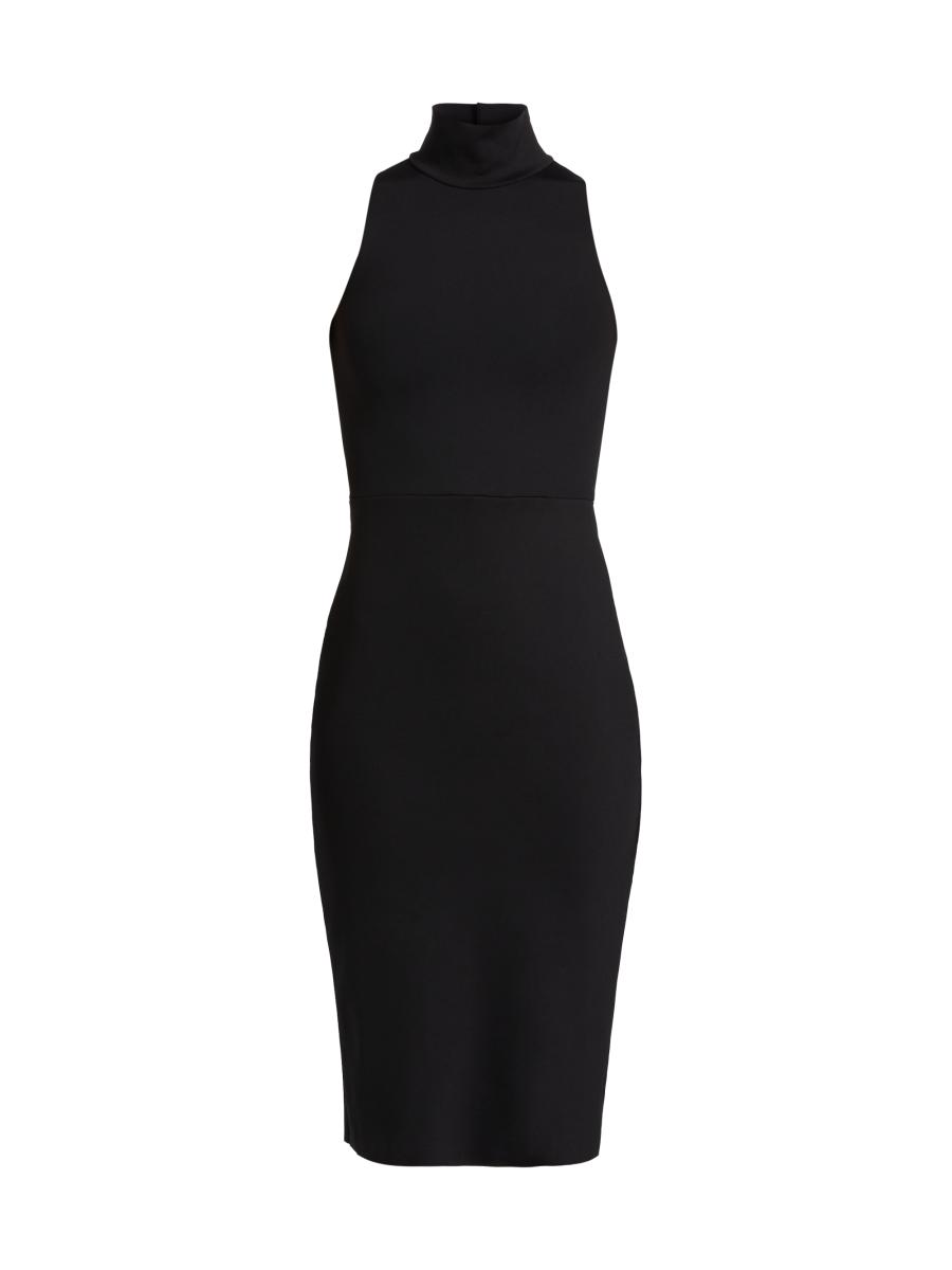 Commando Women's Neoprene Turtleneck Midi-dress In Black
