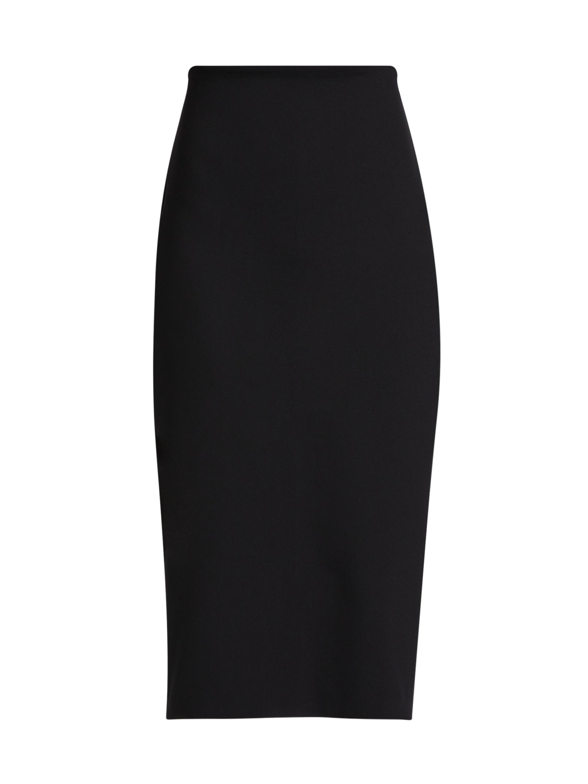 Commando Women's Neoprene Midi-Skirt - Black
