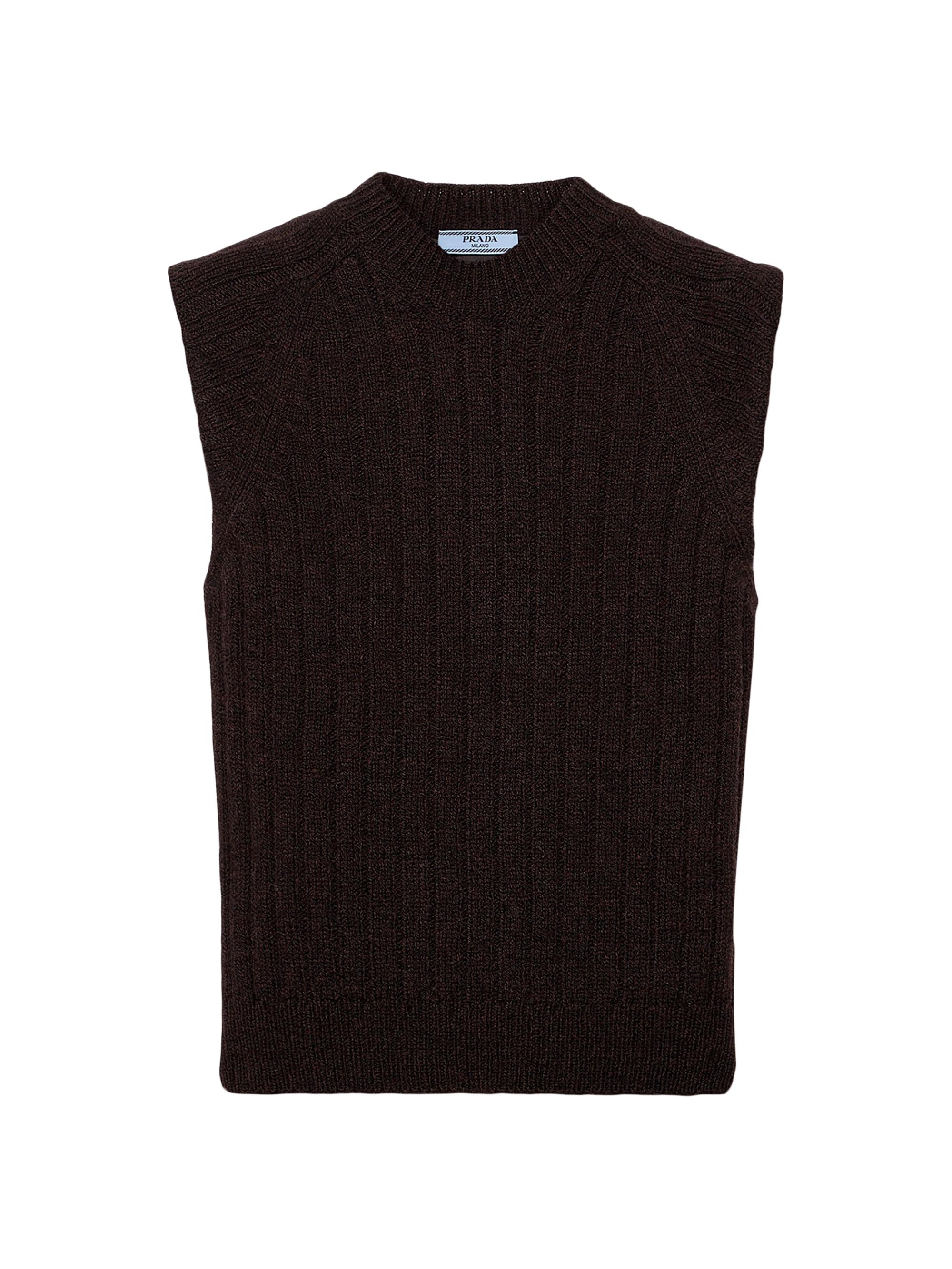 Prada Women's Wool Vest Top - Brown