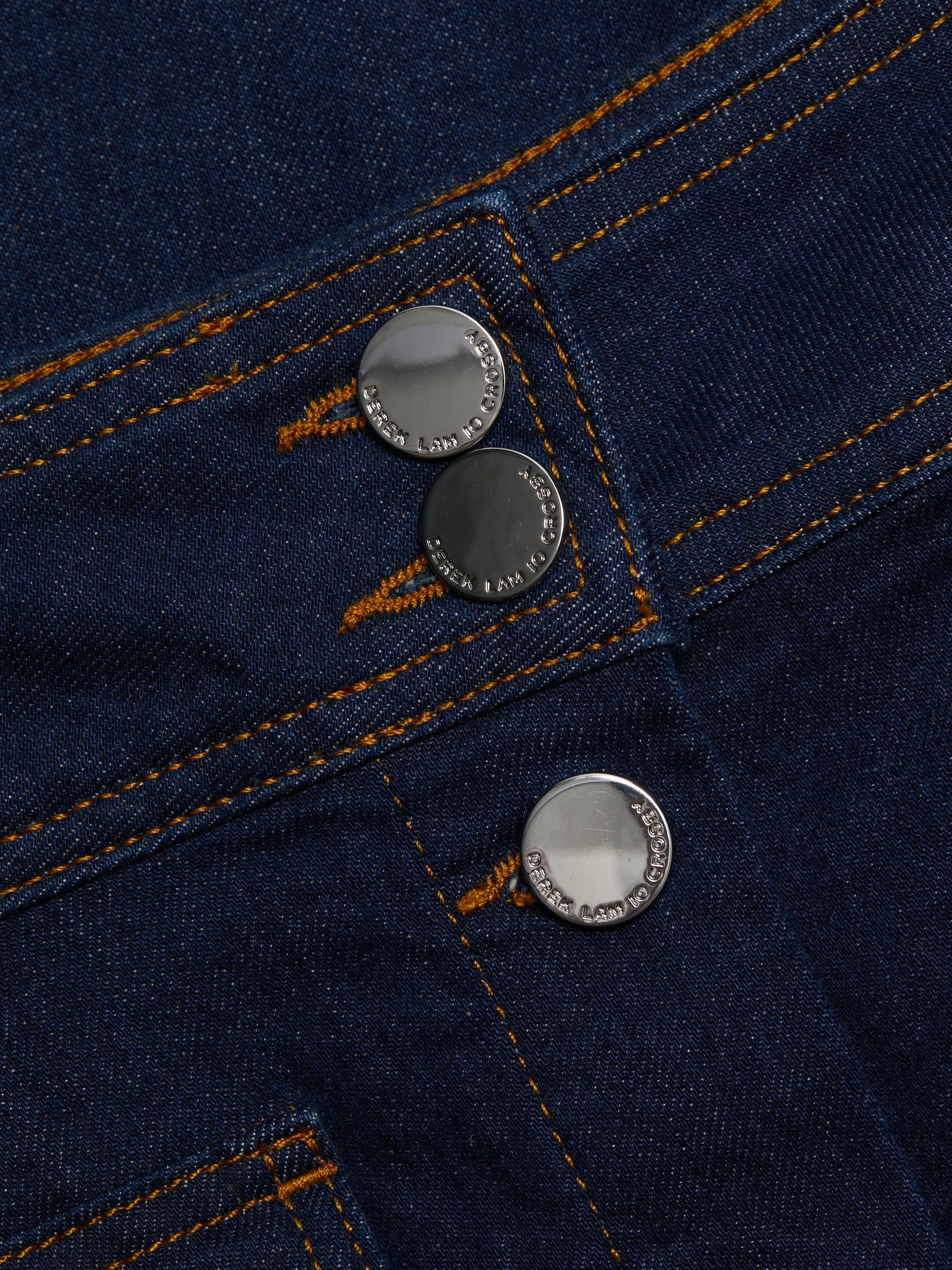 デレス　10th denim サイズ2 Derek Lam 10 Crosby Jewel Denim Button-Up Midi-Skirt | Saks Fifth