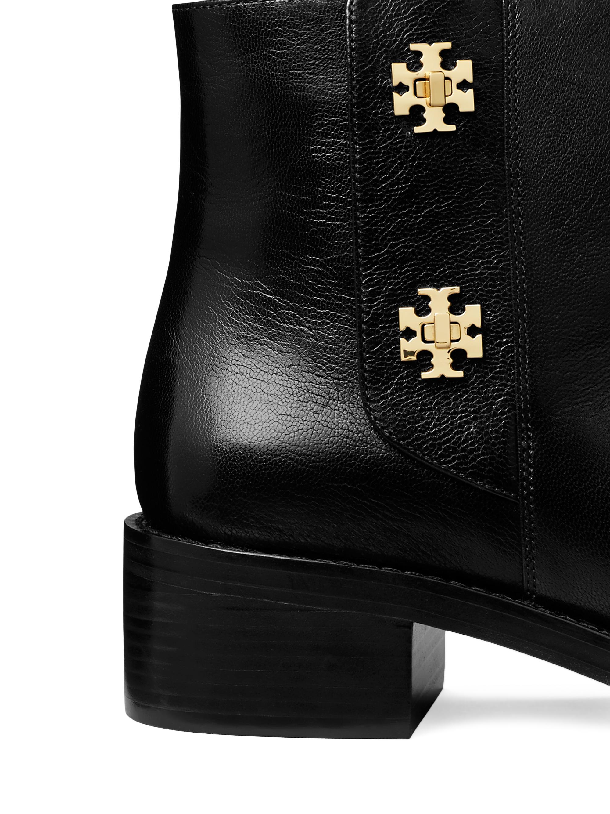 Tory Burch T-Lock Leather Ankle Boots | Saks Fifth Avenue