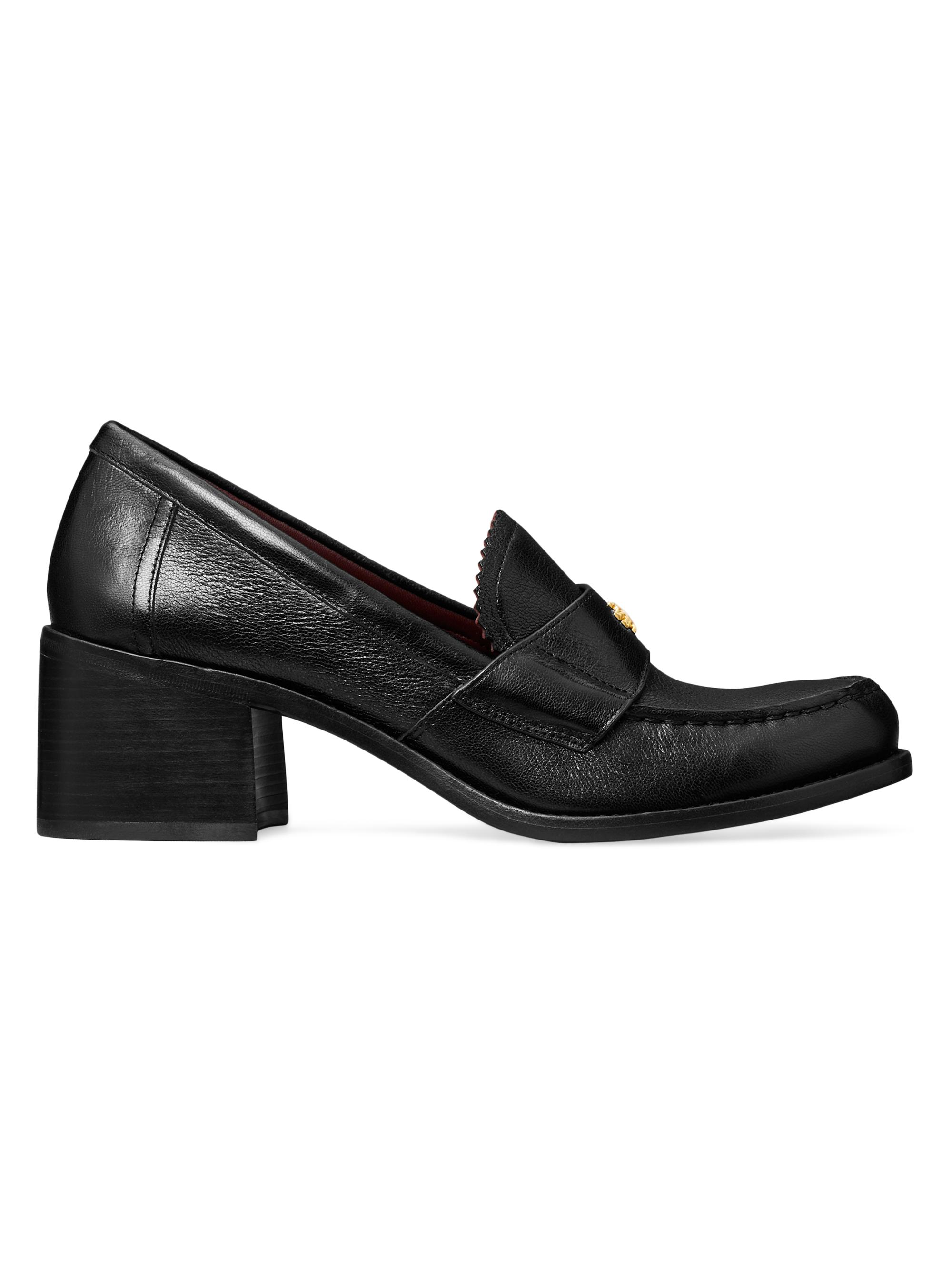 Tory Burch Women's Classic 50MM Leather Loafers - Perfect Black