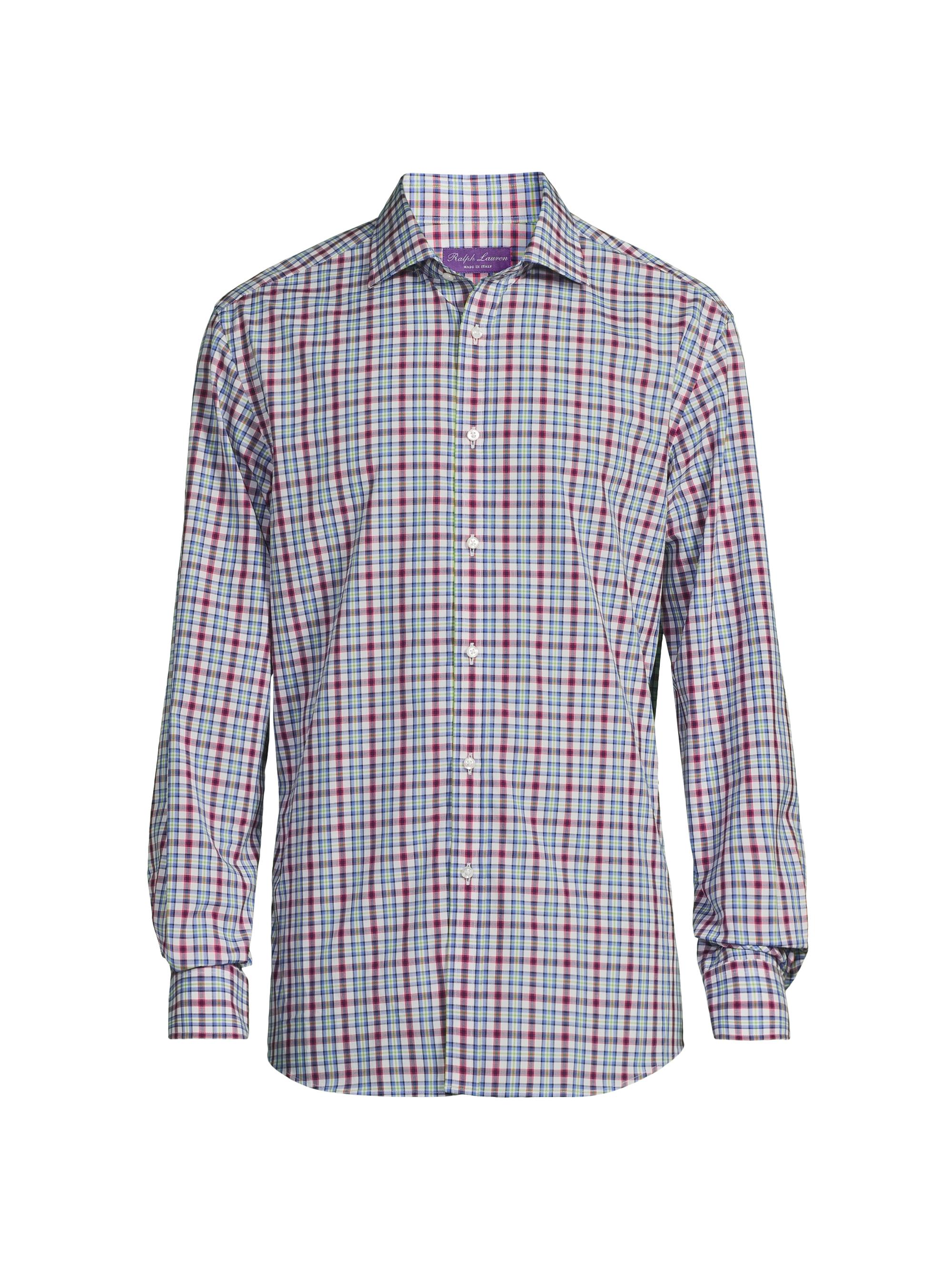 Ralph Lauren Purple Label Men's Plaid Cotton Shirt