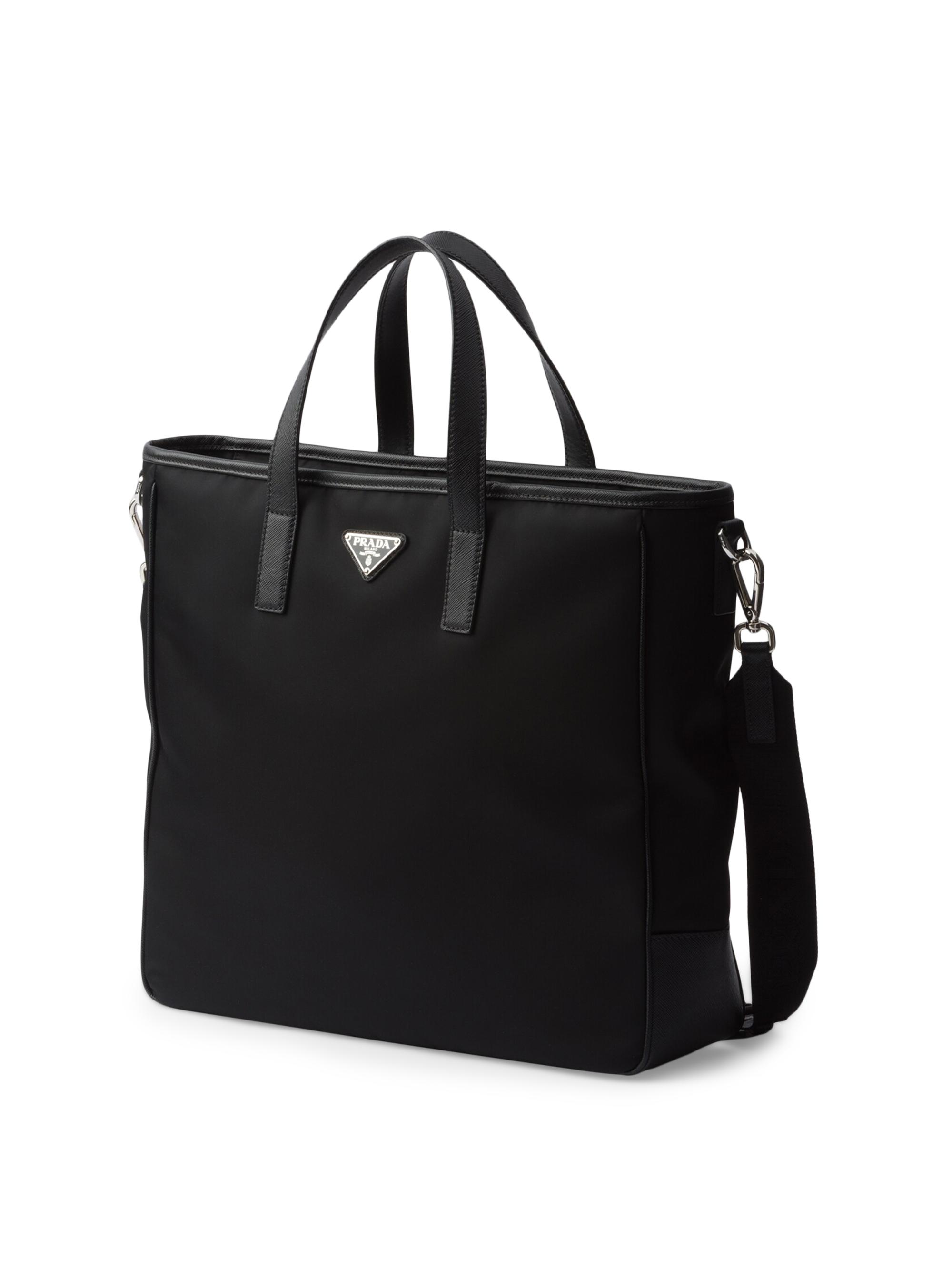 バッグ PRADA LINING LOGO LEATHER NYLON TOTE BAG Prada Re-Nylon and Saffiano Leather Tote Bag | Saks Fifth Avenue