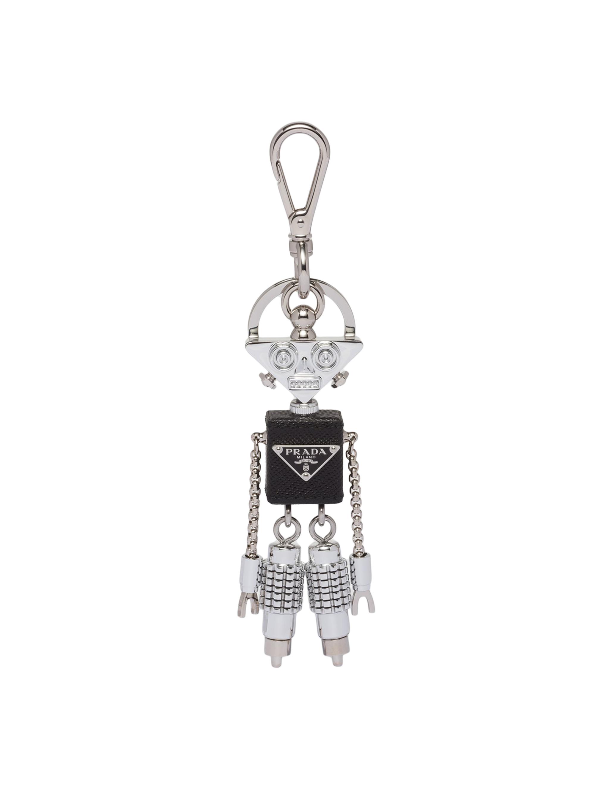 Prada Men's Robot Saffiano Leather Bag Charm - Multicolored