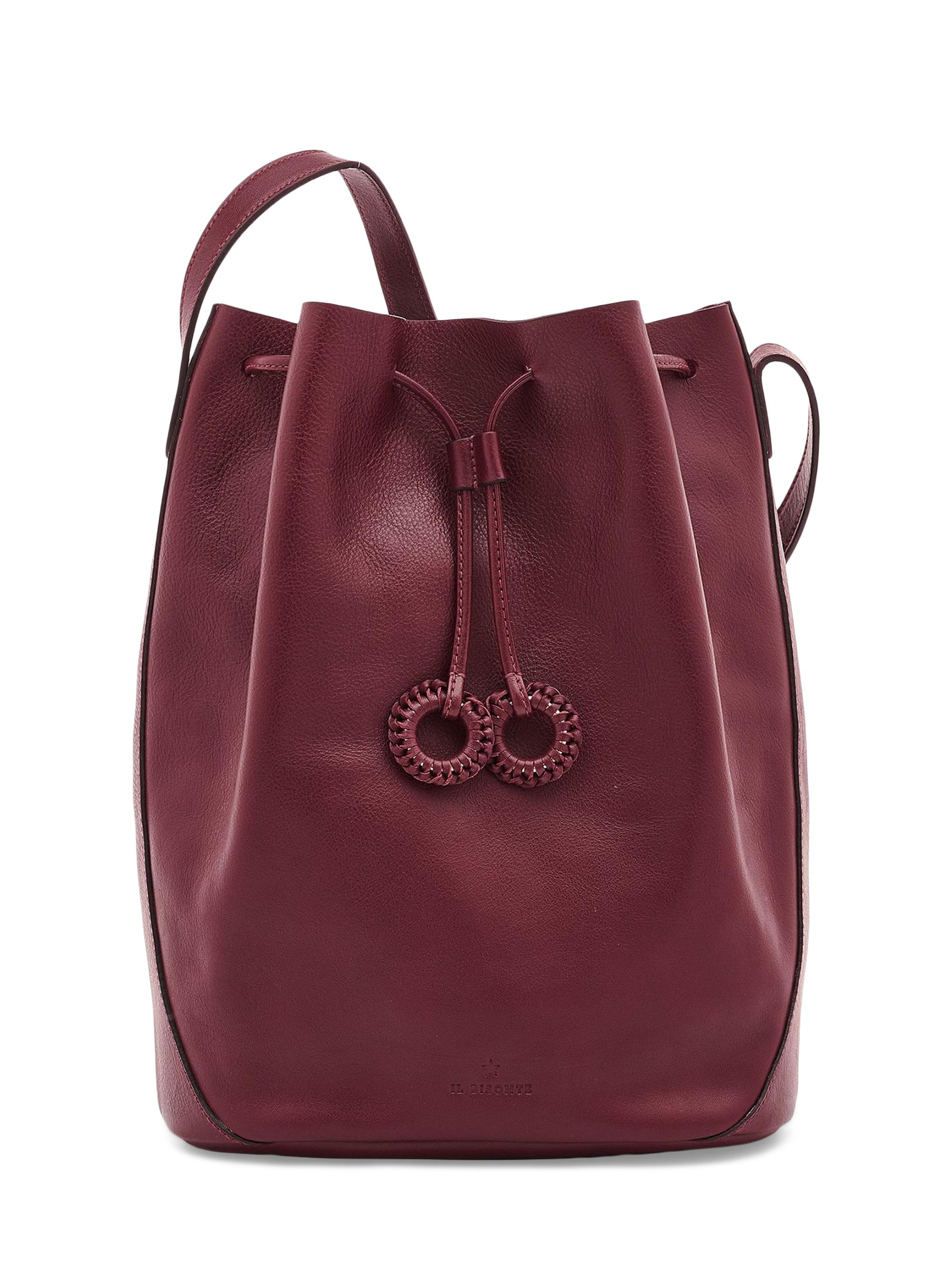 Il Bisonte Women's Tessa Leather Bucket Bag - Amarena