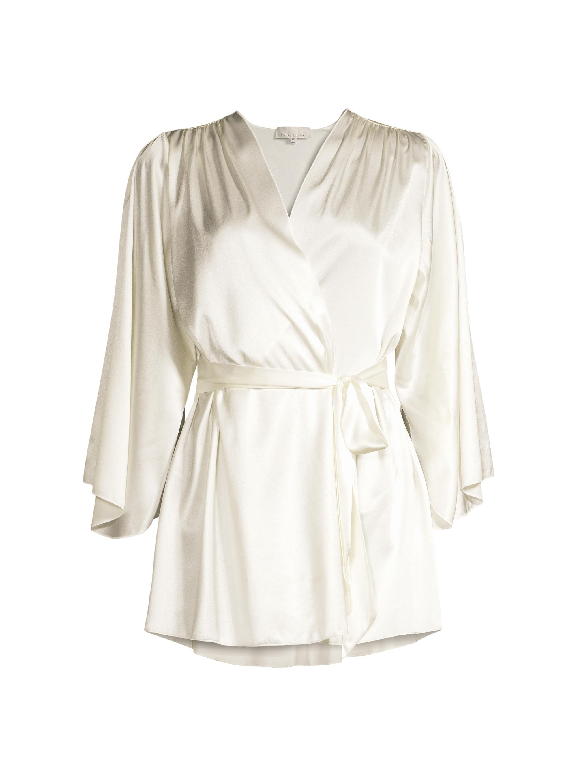 Fleur du Mal Women's Satin Short Robe -