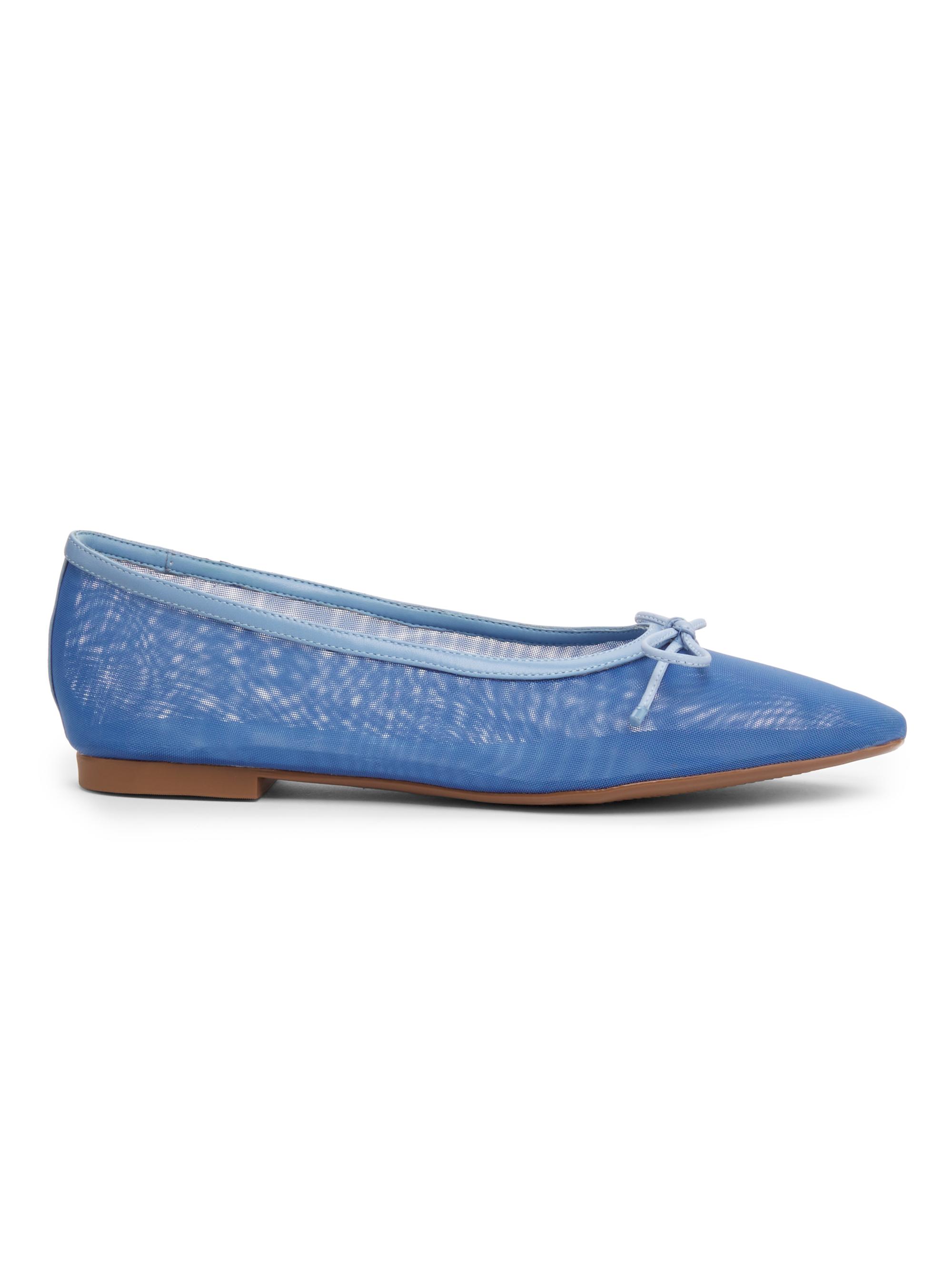 Schutz Women's Arissa Mesh Flats - Riviera Blue