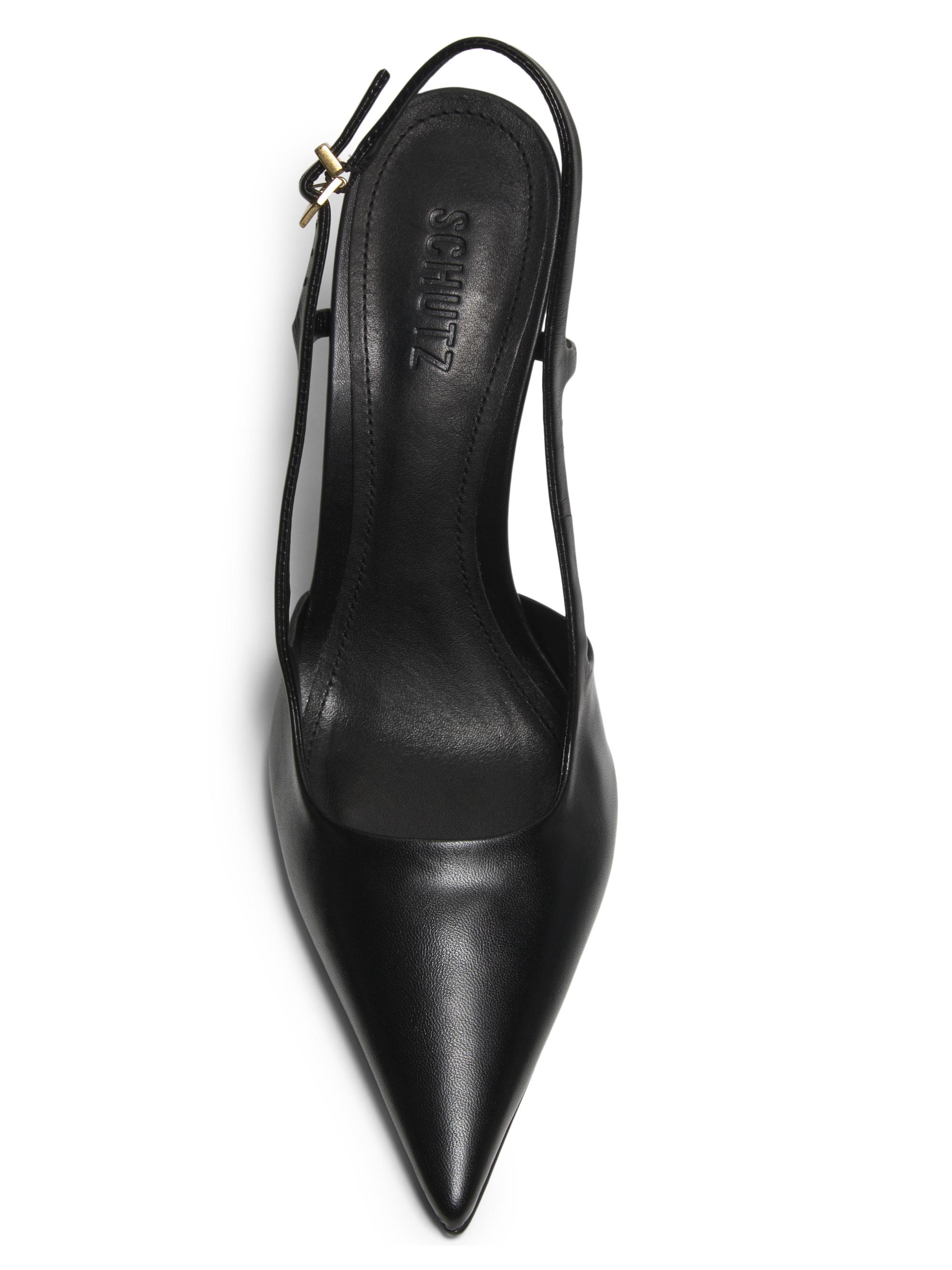 Schutz Boris 100MM Leather Slingback Pumps Saks Fifth Avenue