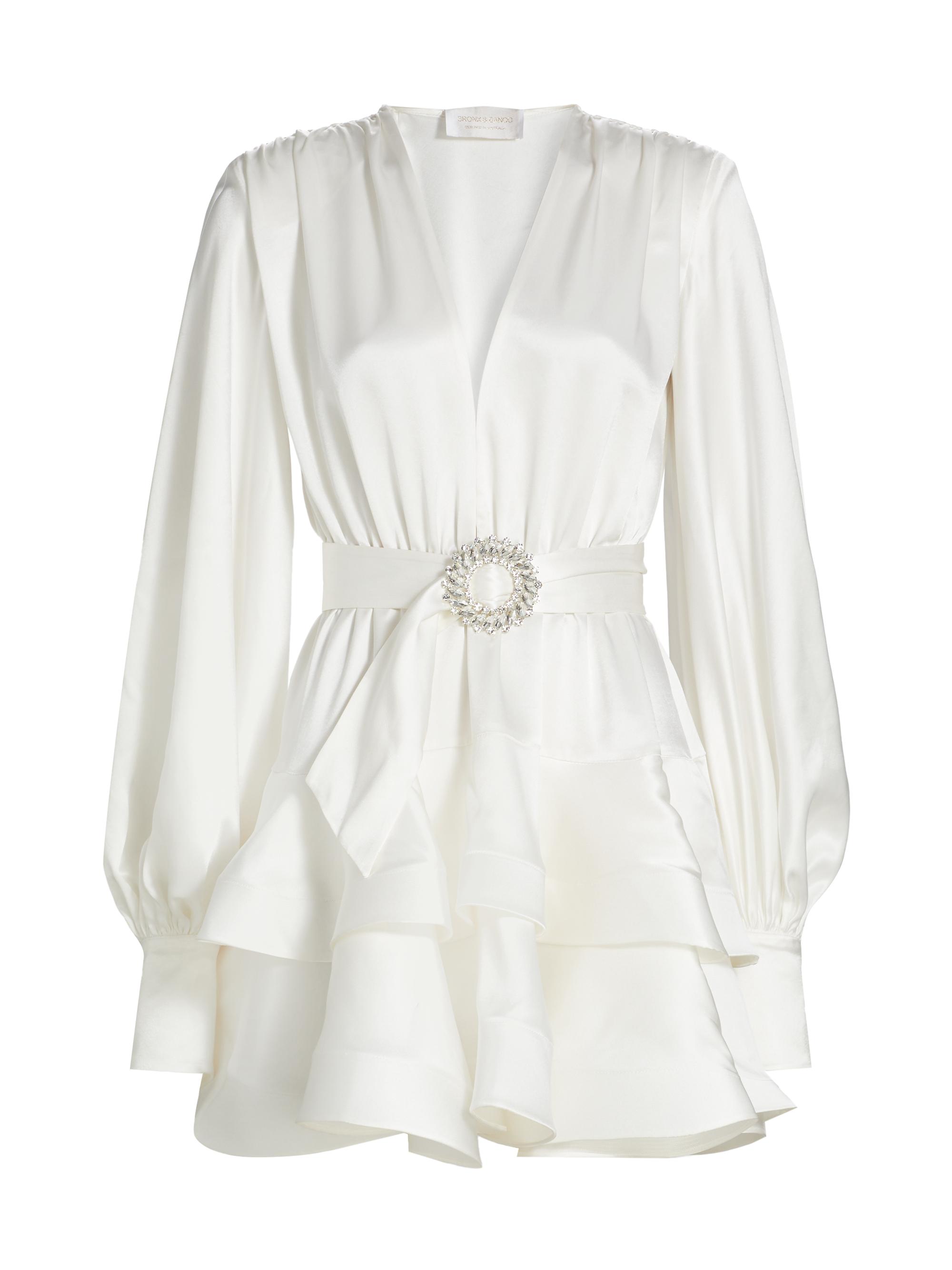 Bronx and Banco Women's Bedouin Belted Minidress - White