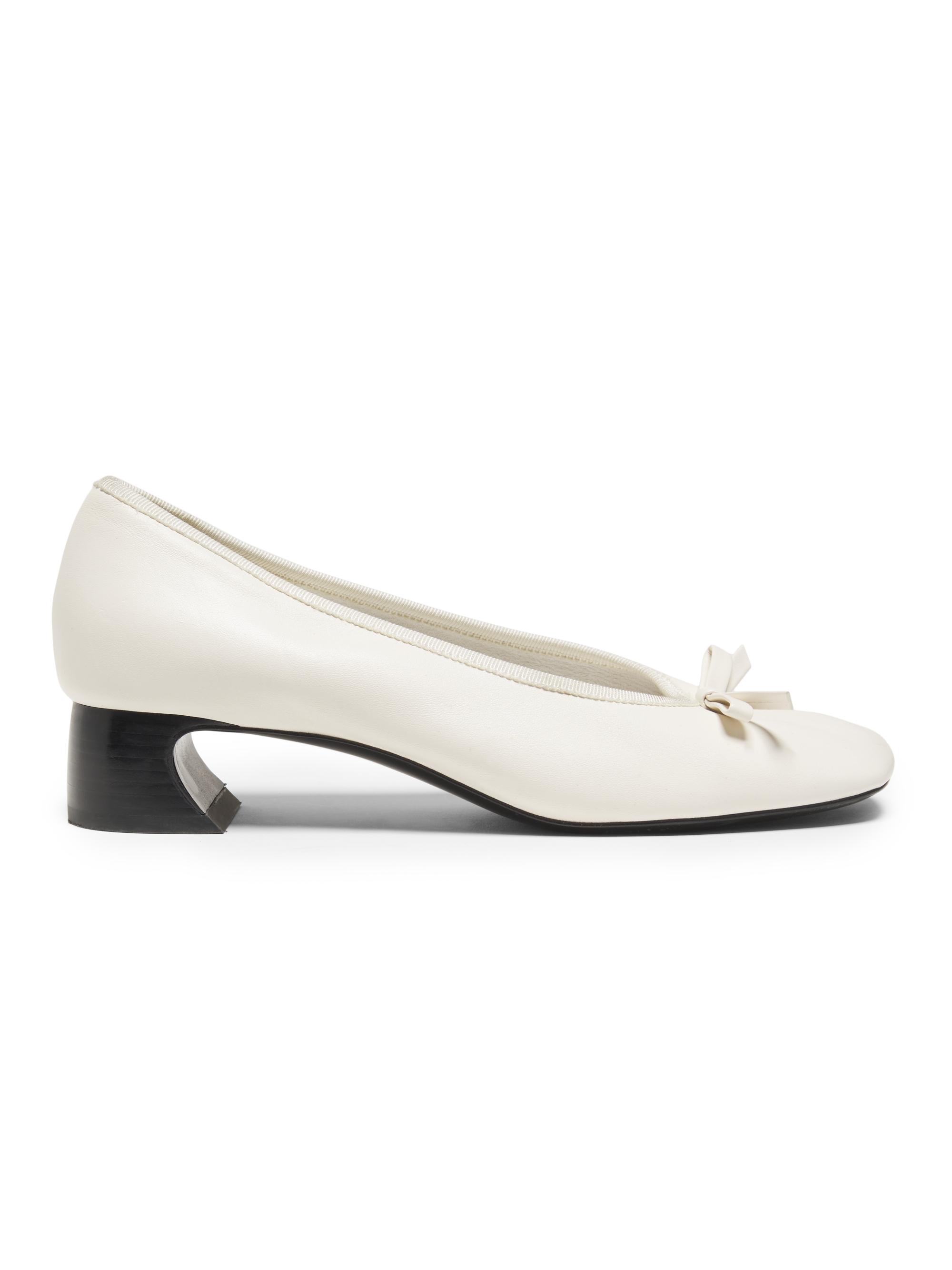 3.1 Phillip Lim Women's  ID Soft Ballerina 50MM Crescent-Heel Pumps - Antique White