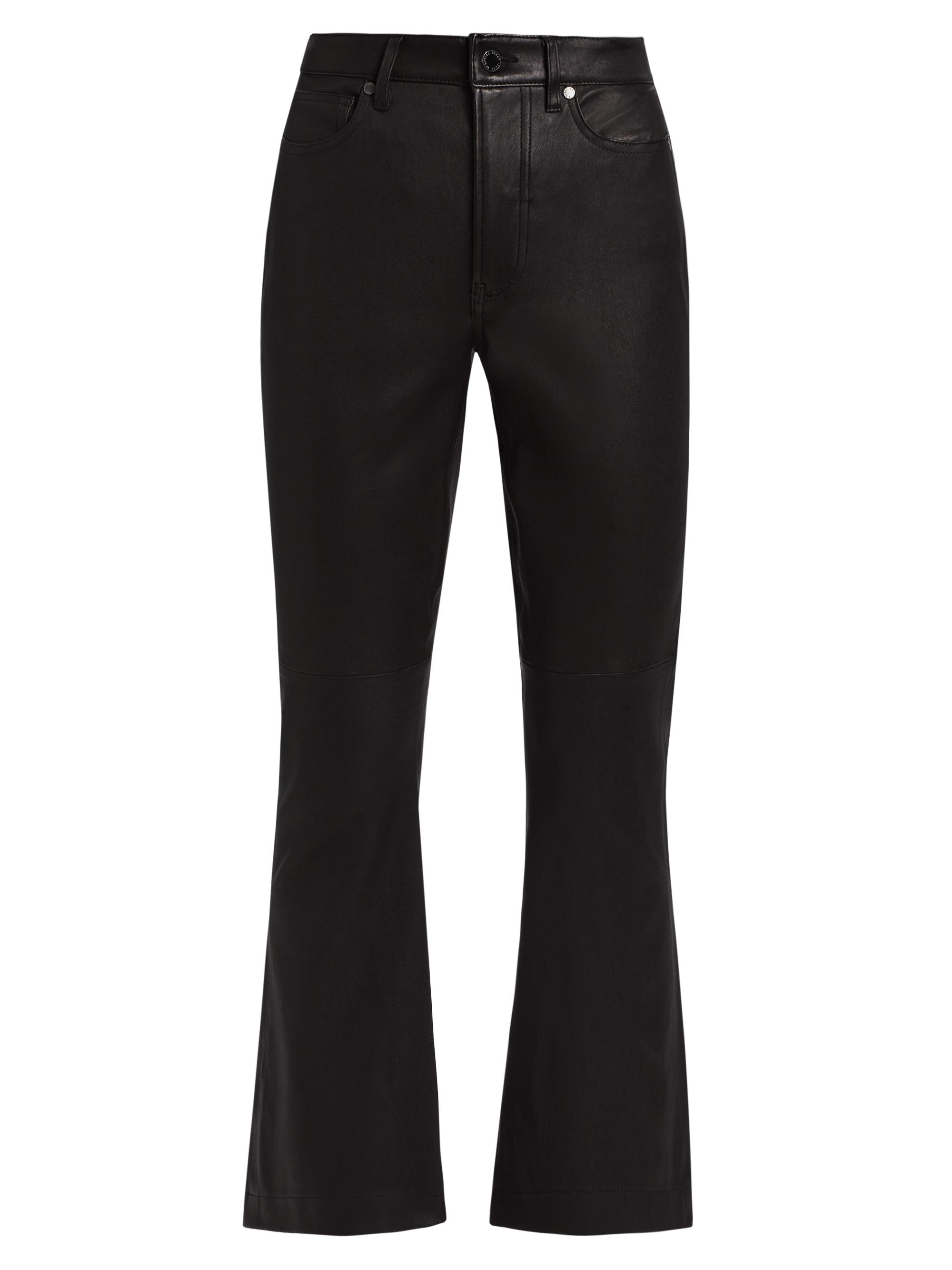 Vince Stretch Bootcut Leather Pants | Saks Fifth Avenue
