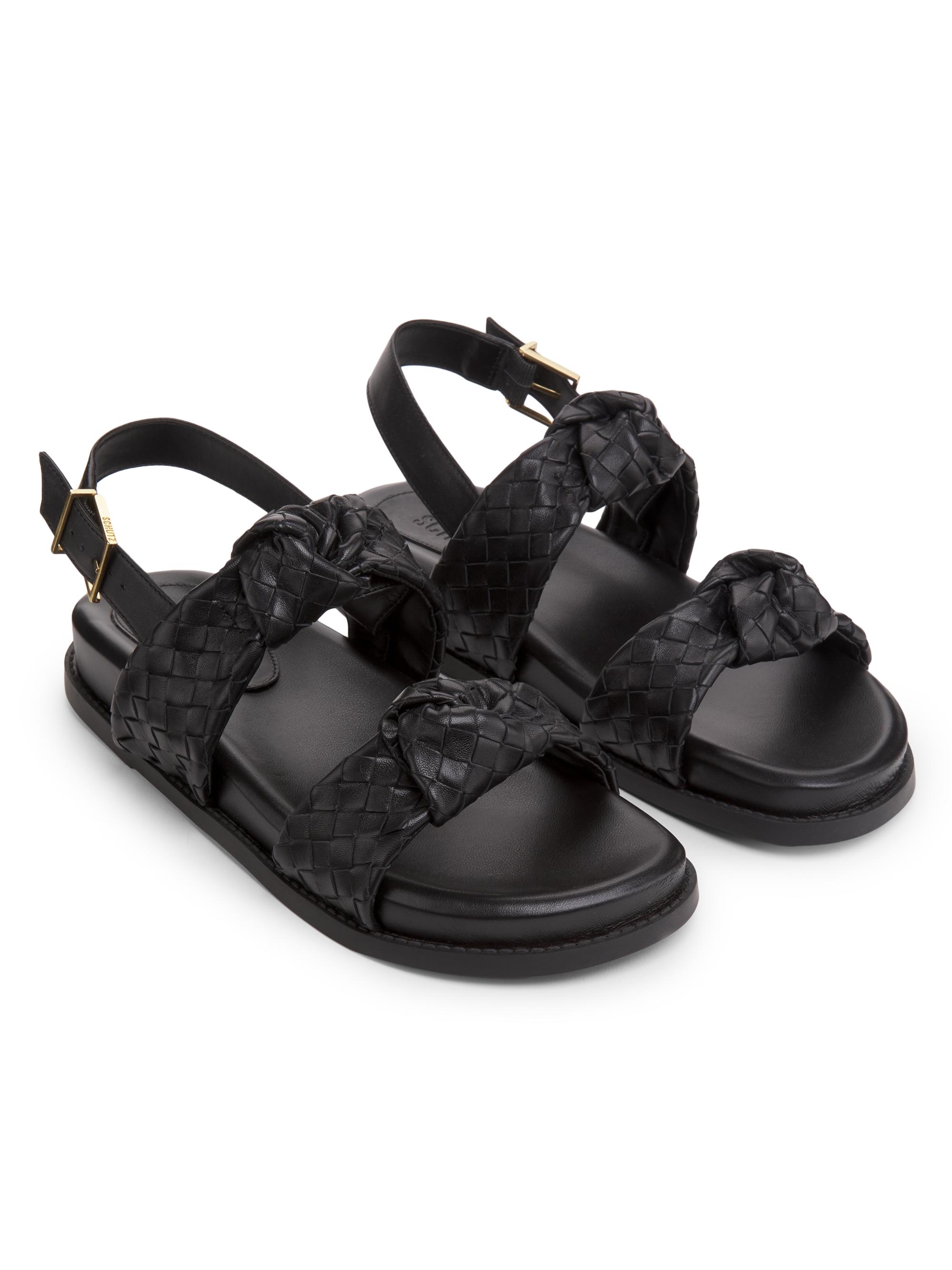 Schutz Kareena Knot Leather Sandals | Saks Fifth Avenue