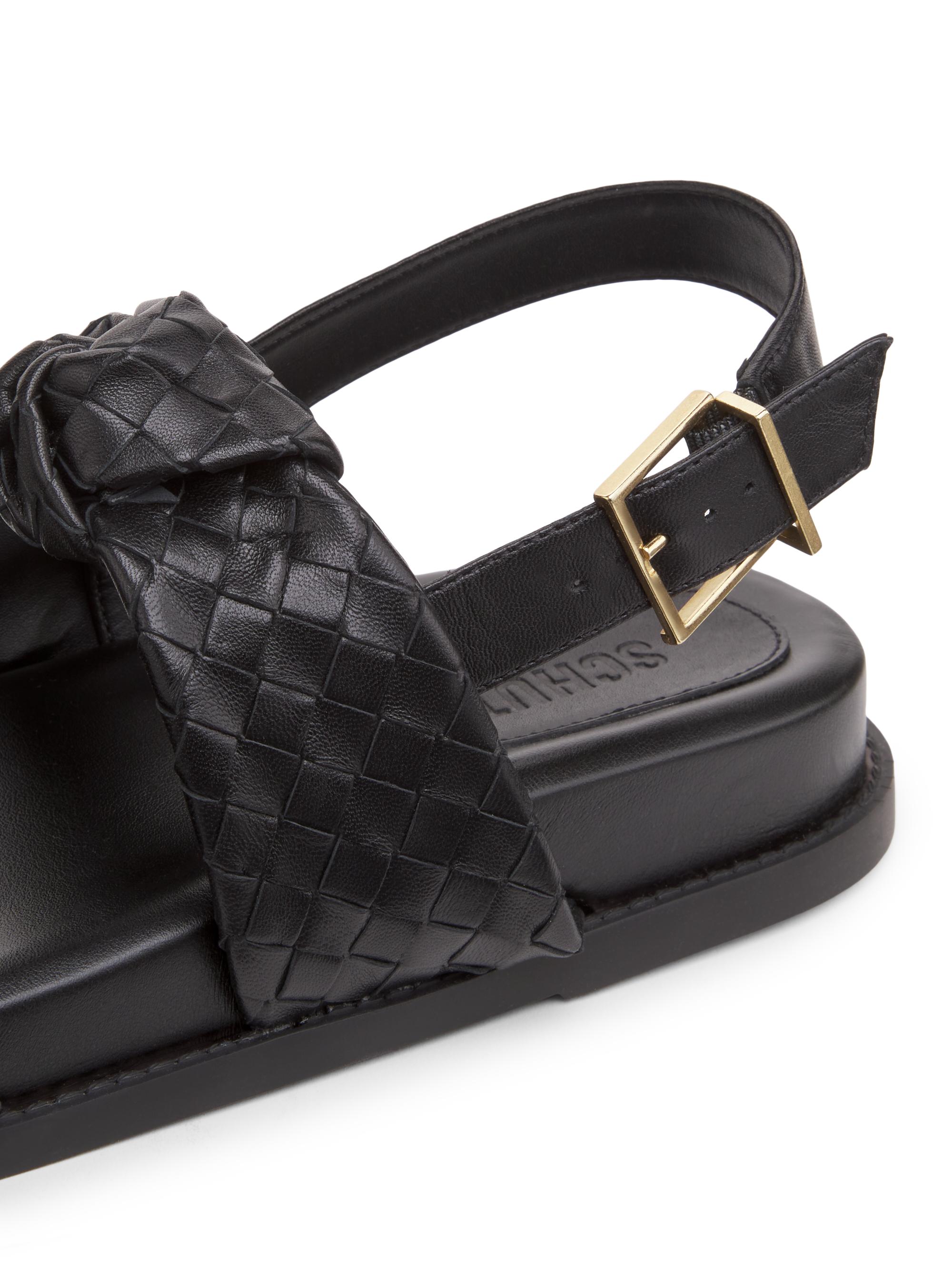 Schutz Kareena Knot Leather Sandals | Saks Fifth Avenue