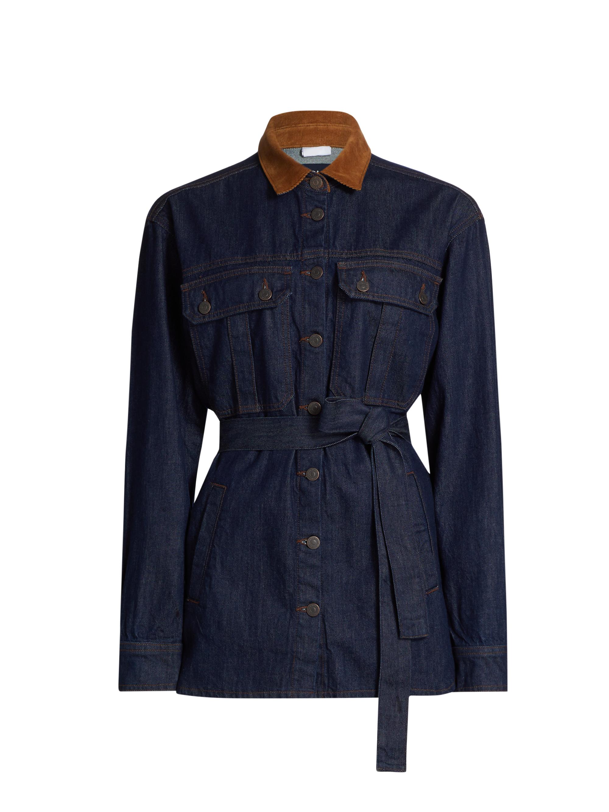 Veronica Beard Women's Mikaela Denim Shirt Jacket - Indigo Rinse