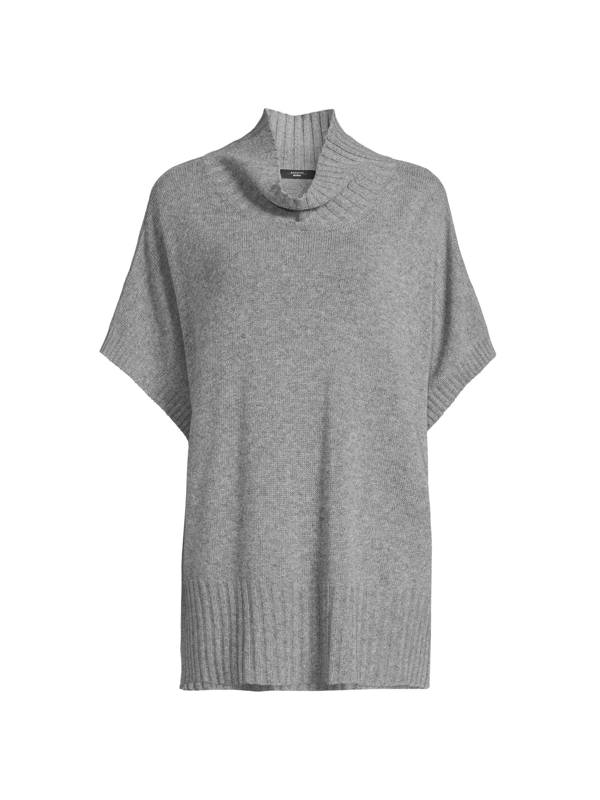 Weekend Max Mara Women's Gel Knit Short-Sleeve Sweater - Medium Grey