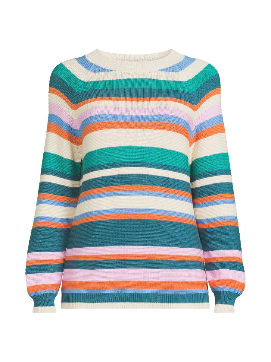【送料&関税込】Weekend Max Mara All-over Patterned Long-sle Weekend Max Mara Linz Striped Cotton Sweater | Saks Fifth Avenue