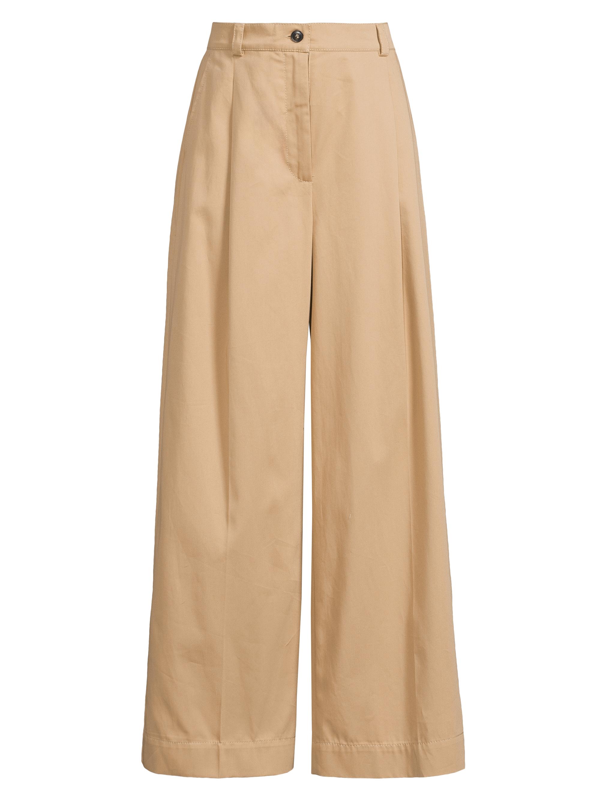 Weekend Max Mara Women's Nebbie Cotton Wide-Leg Trousers - Beige