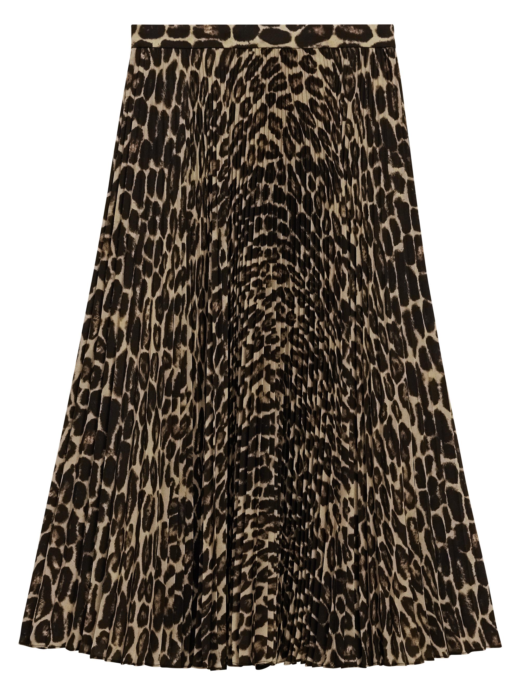 8YARD CBOT Pleated スカート新品タグ付き　 モカ　L Theory Pleated Leopard Midi-Skirt | Saks Fifth Avenue