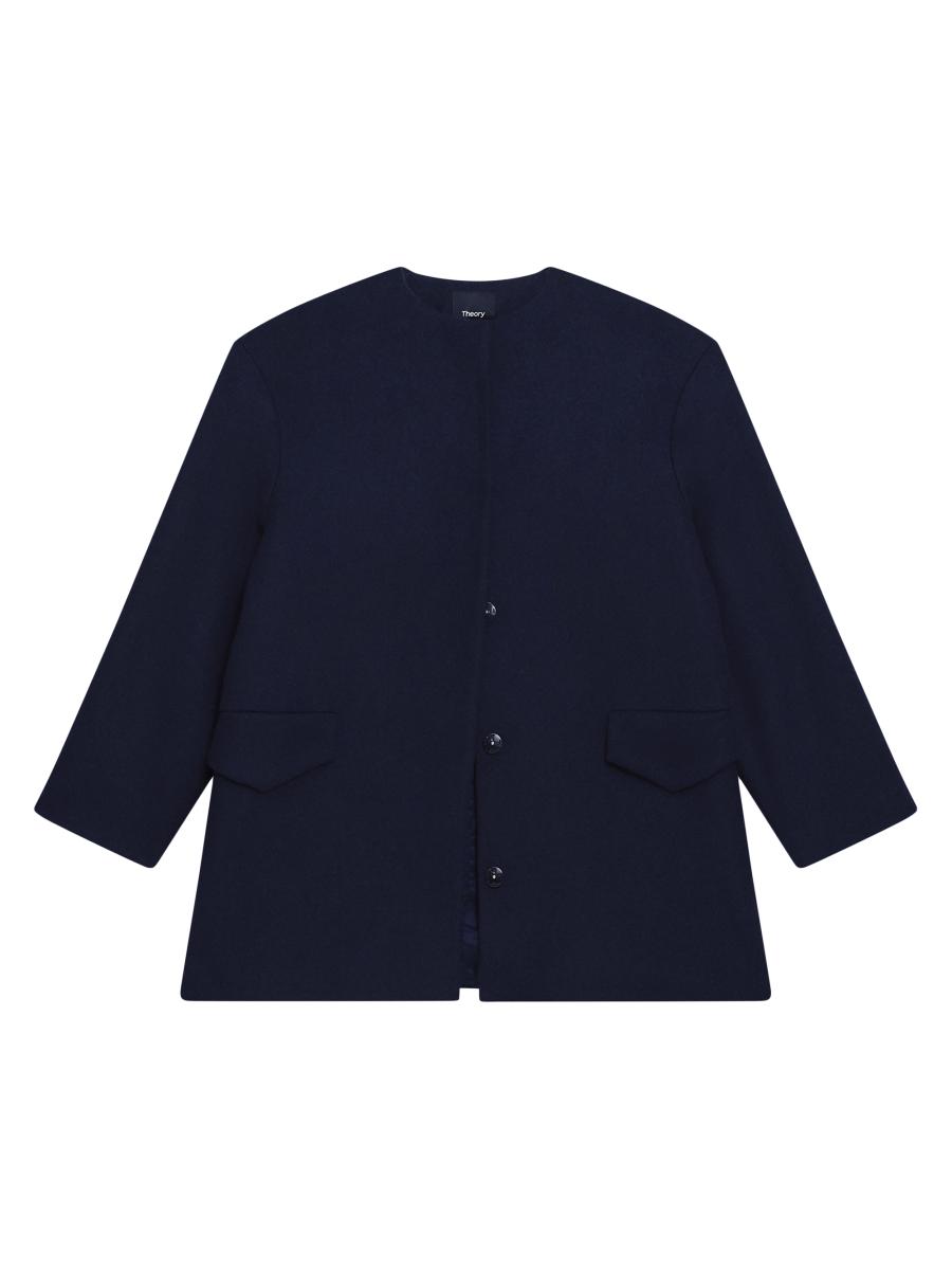 Theory Cape Back Wool Coat | Saks Fifth Avenue