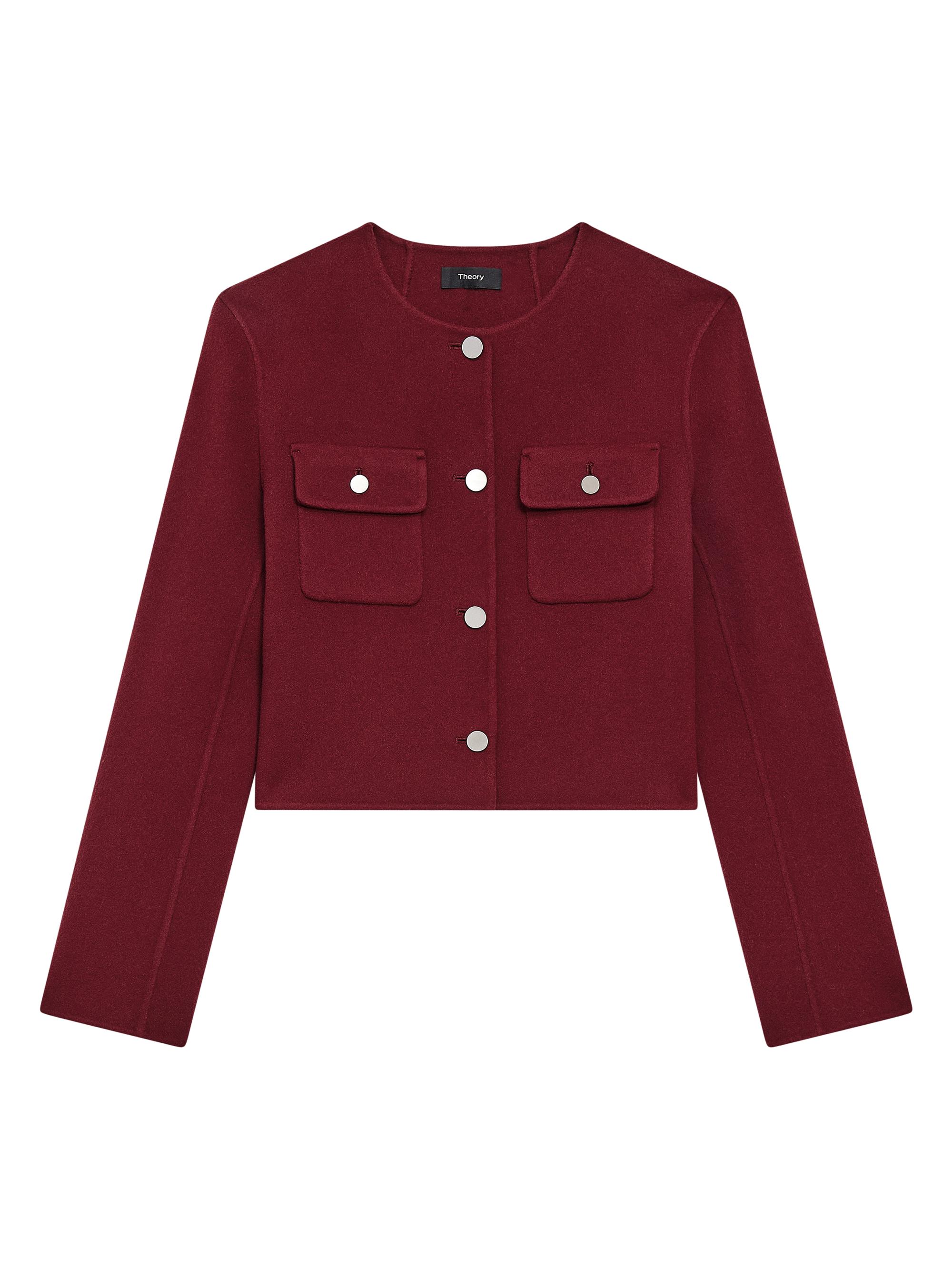 Theory Flap Pocket Wool-Cashmere Cardigan | Saks Fifth Avenue