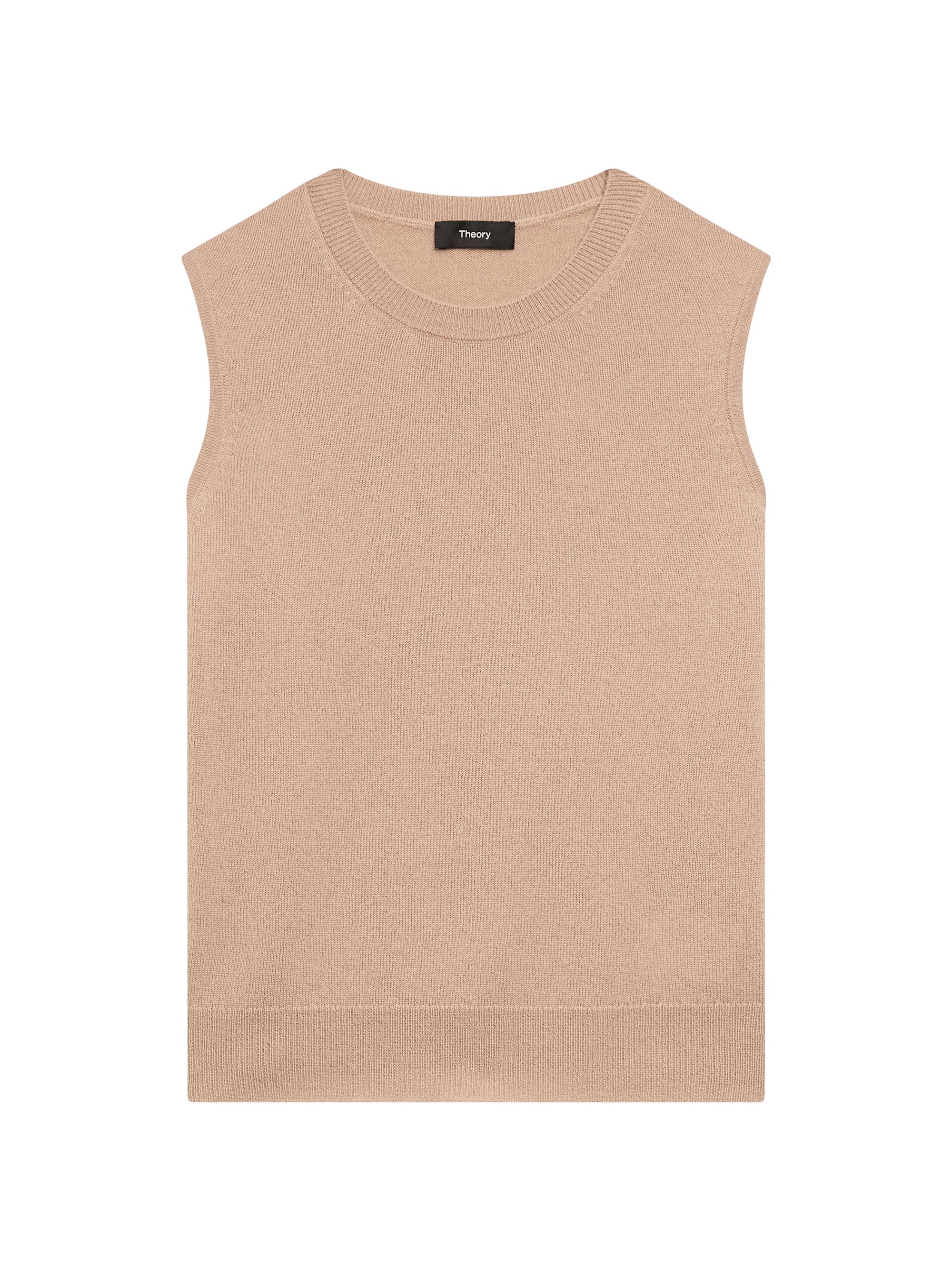 Theory Women's Cashmere Sleeveless Sweater - Pigment Blue