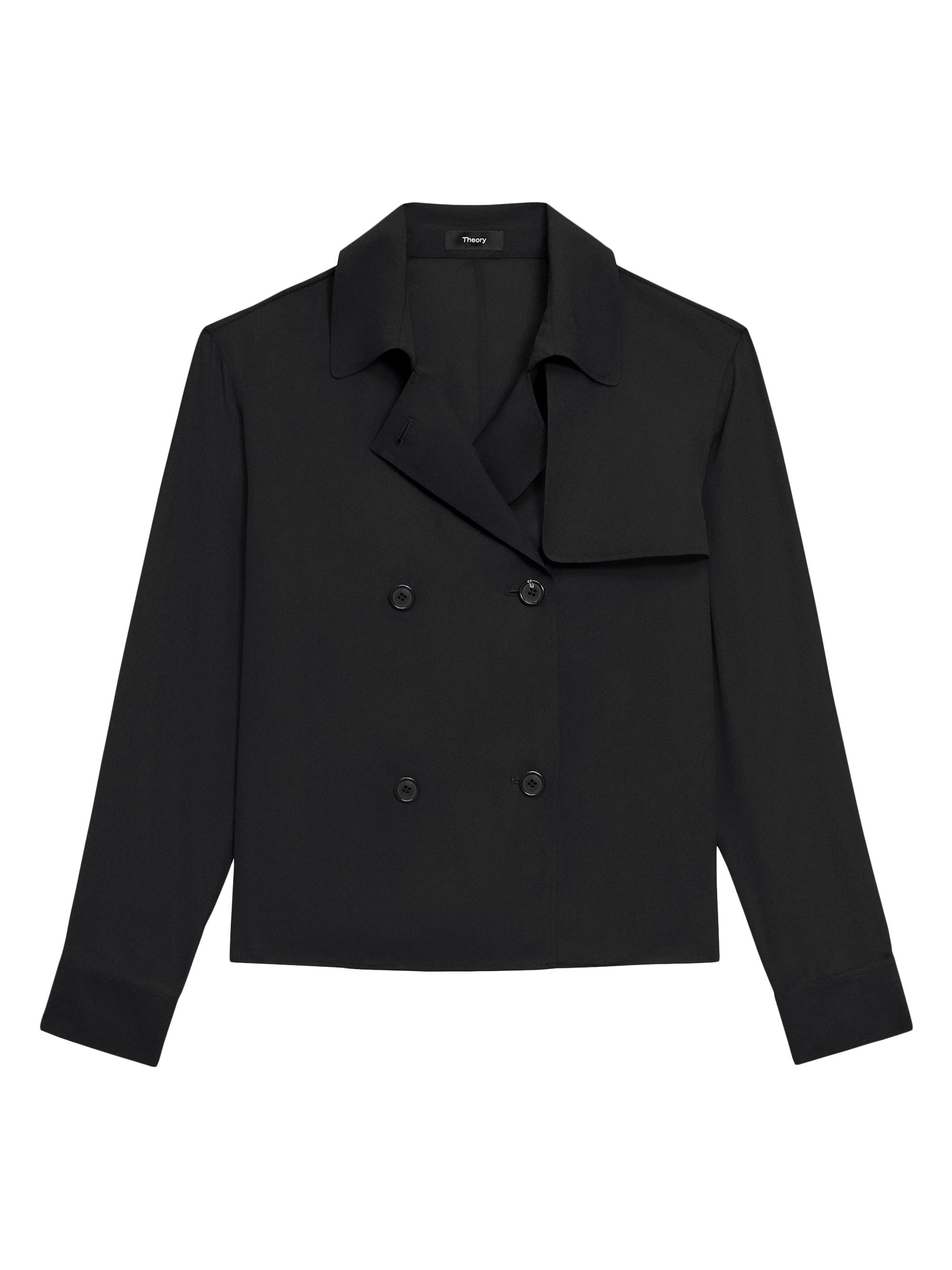 Theory Long-Sleeve Trench Blouse | Saks Fifth Avenue