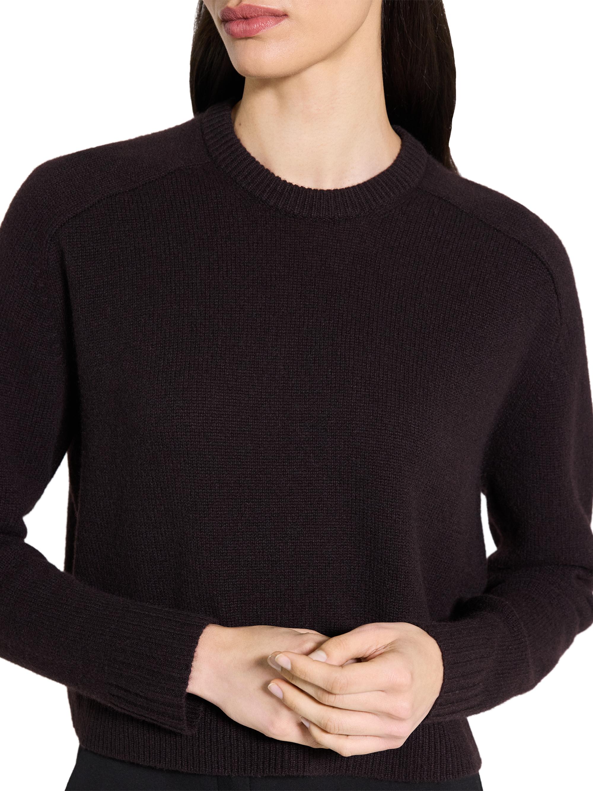 STONE  ブラック ニット セーター キャンチョメ Theory Cashmere Crop Sweater | Saks Fifth Avenue