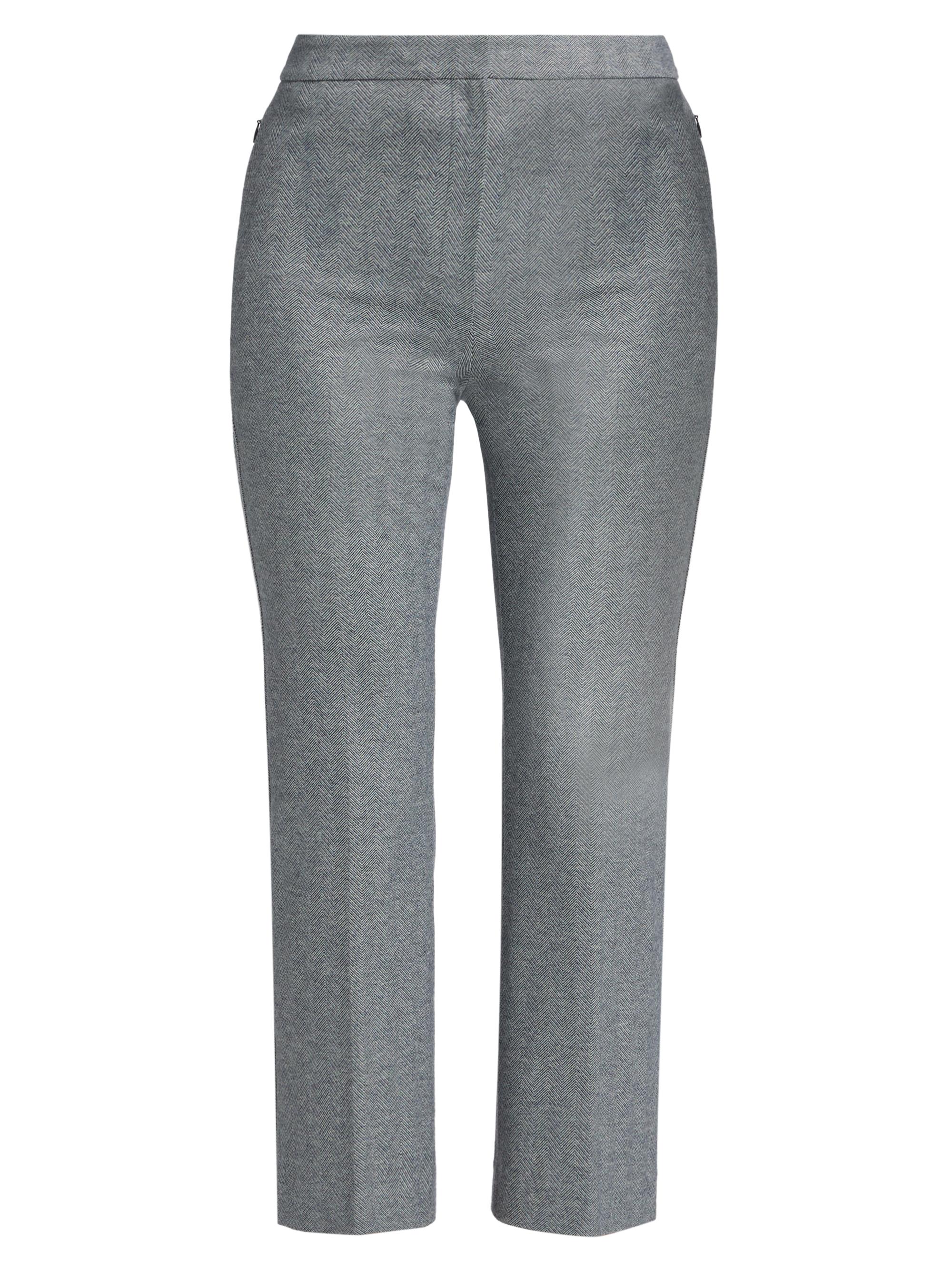 Theory Women's Cropped Kick-Flare Pants - Navy Melange