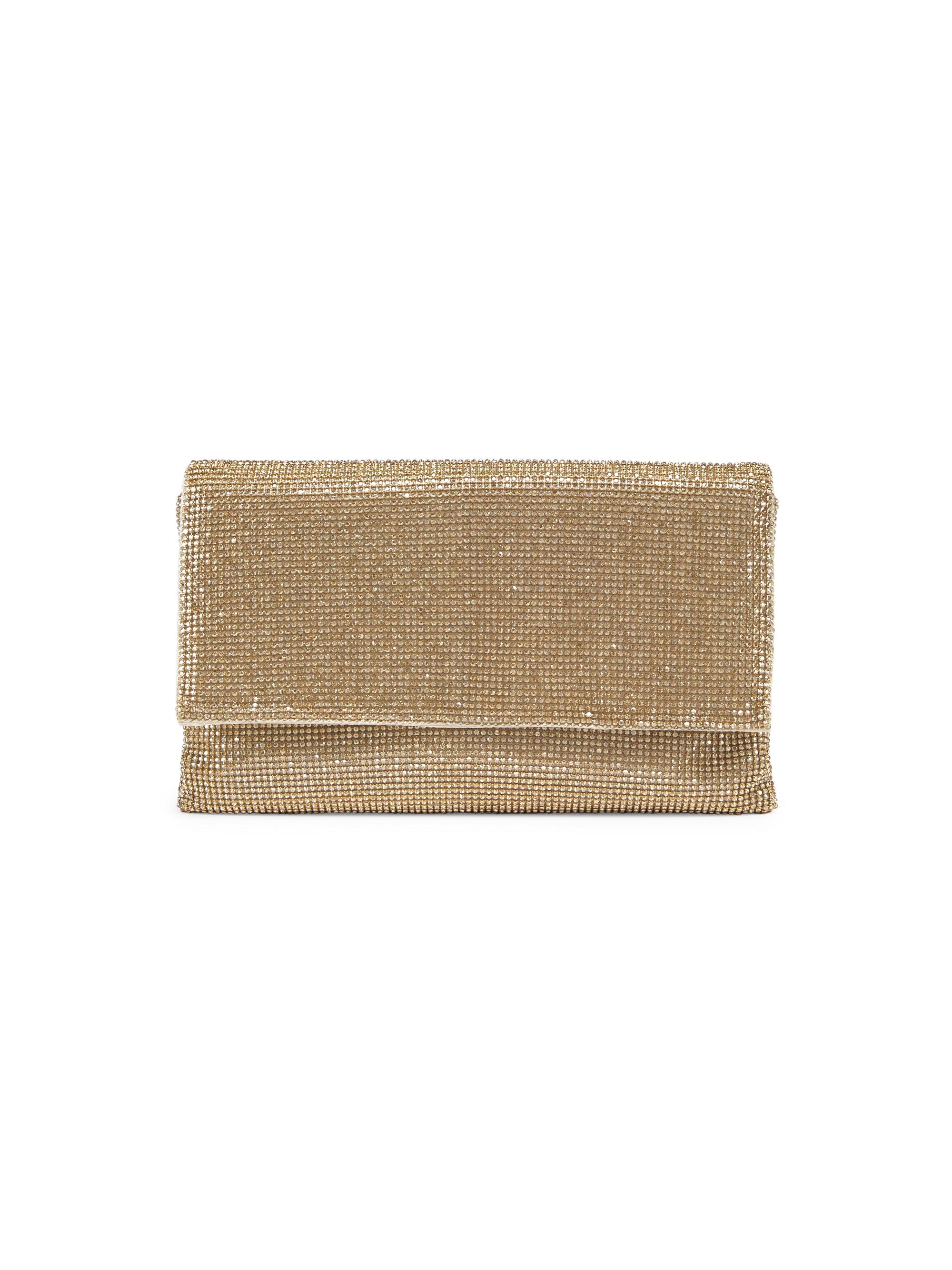 Whiting & Davis Women's Gemma Mesh Clutch - Gold