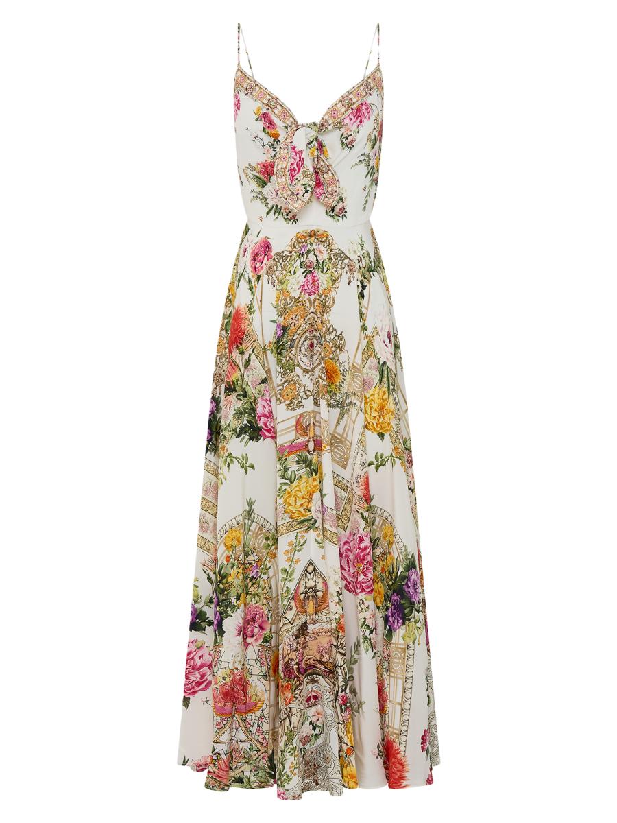 rosemuse Front ribbon cami dress ダークモカ Front ribbon cami