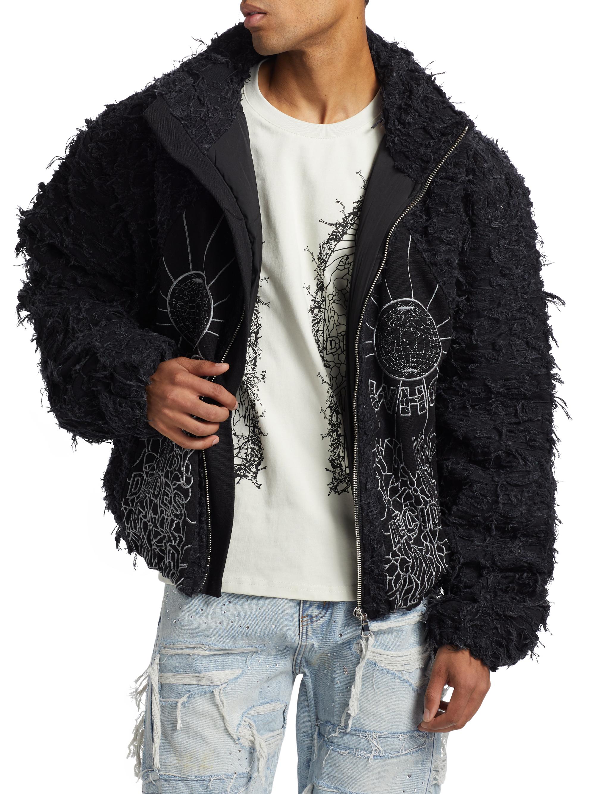 WHO DECIDES WAR グレー＆ブラック Husk ボンバー Who Decides War