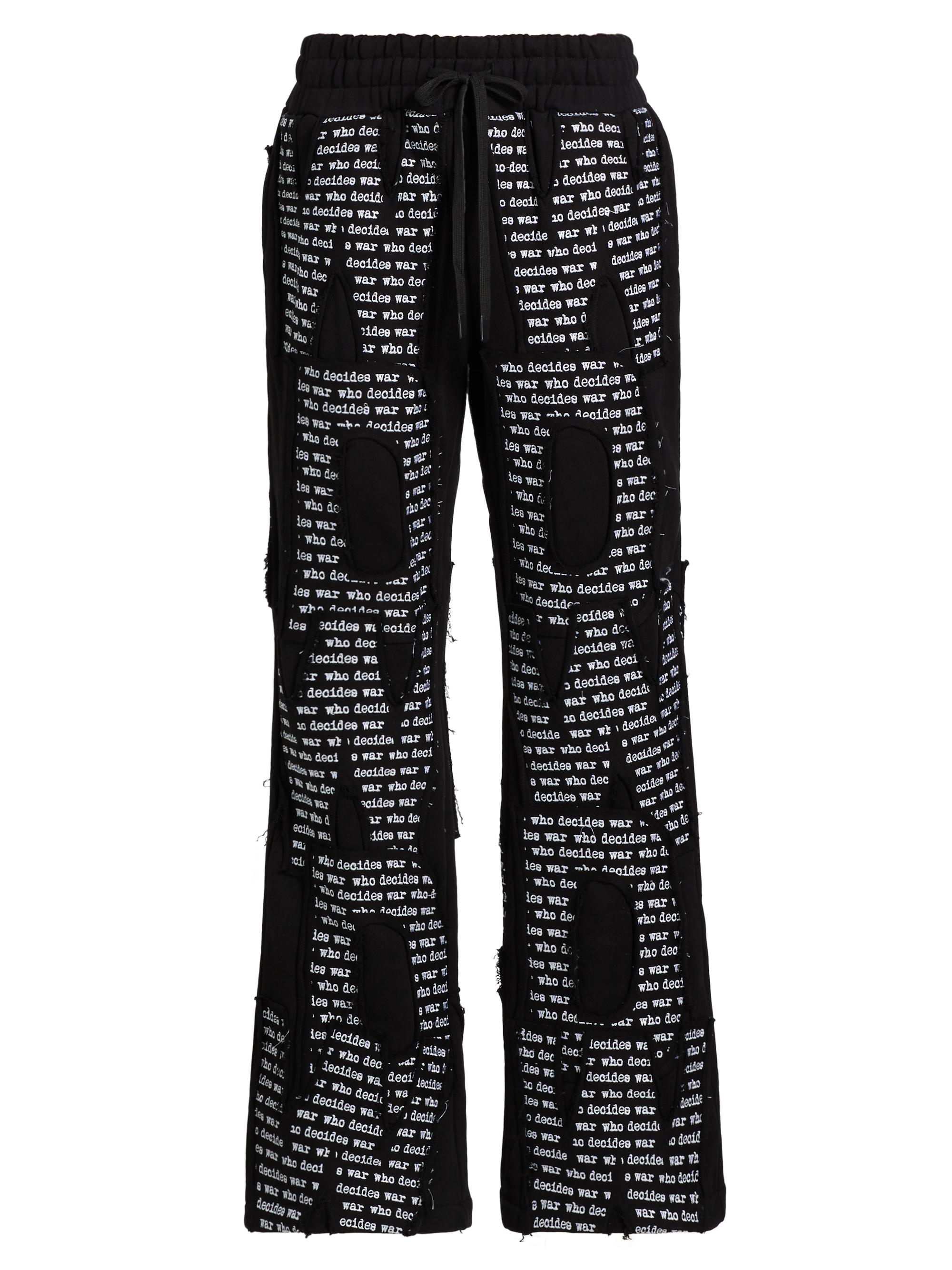 Who Decides War Men's Logo Cotton Drawstring Sweatpants - Coal