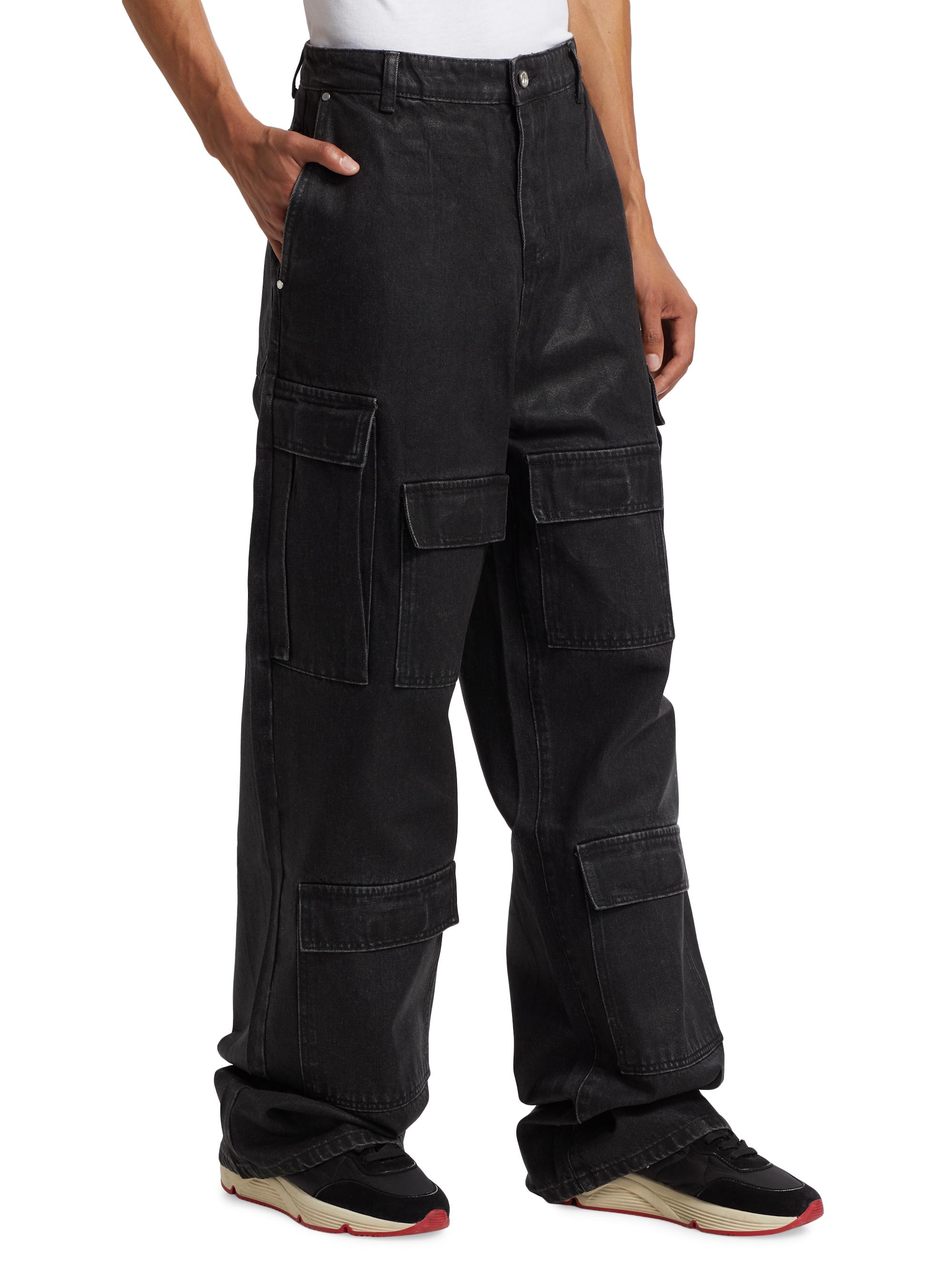 Who Decides War Waxed Cotton Wide-Leg Cargo Pants | Saks