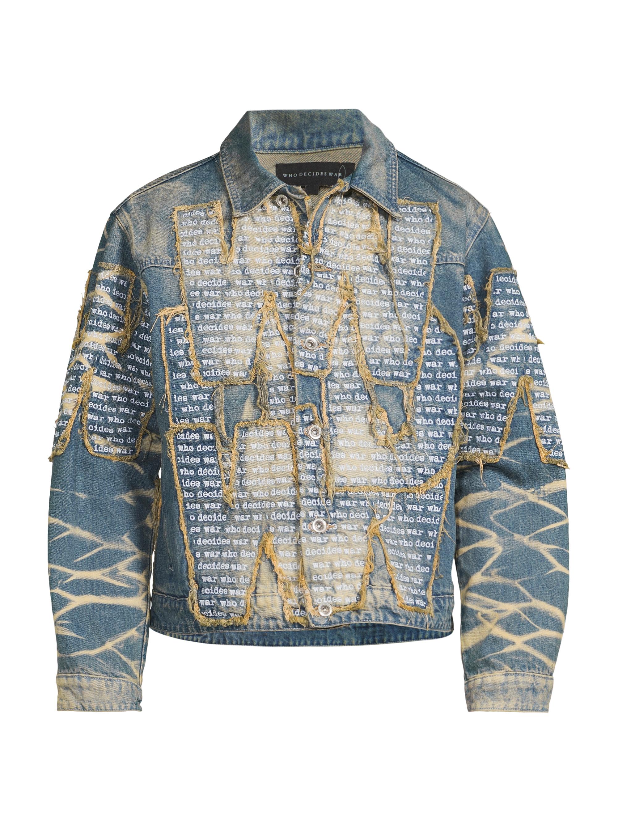 Who Decides War Men's WDW Overlay Denim Jacket - Denim