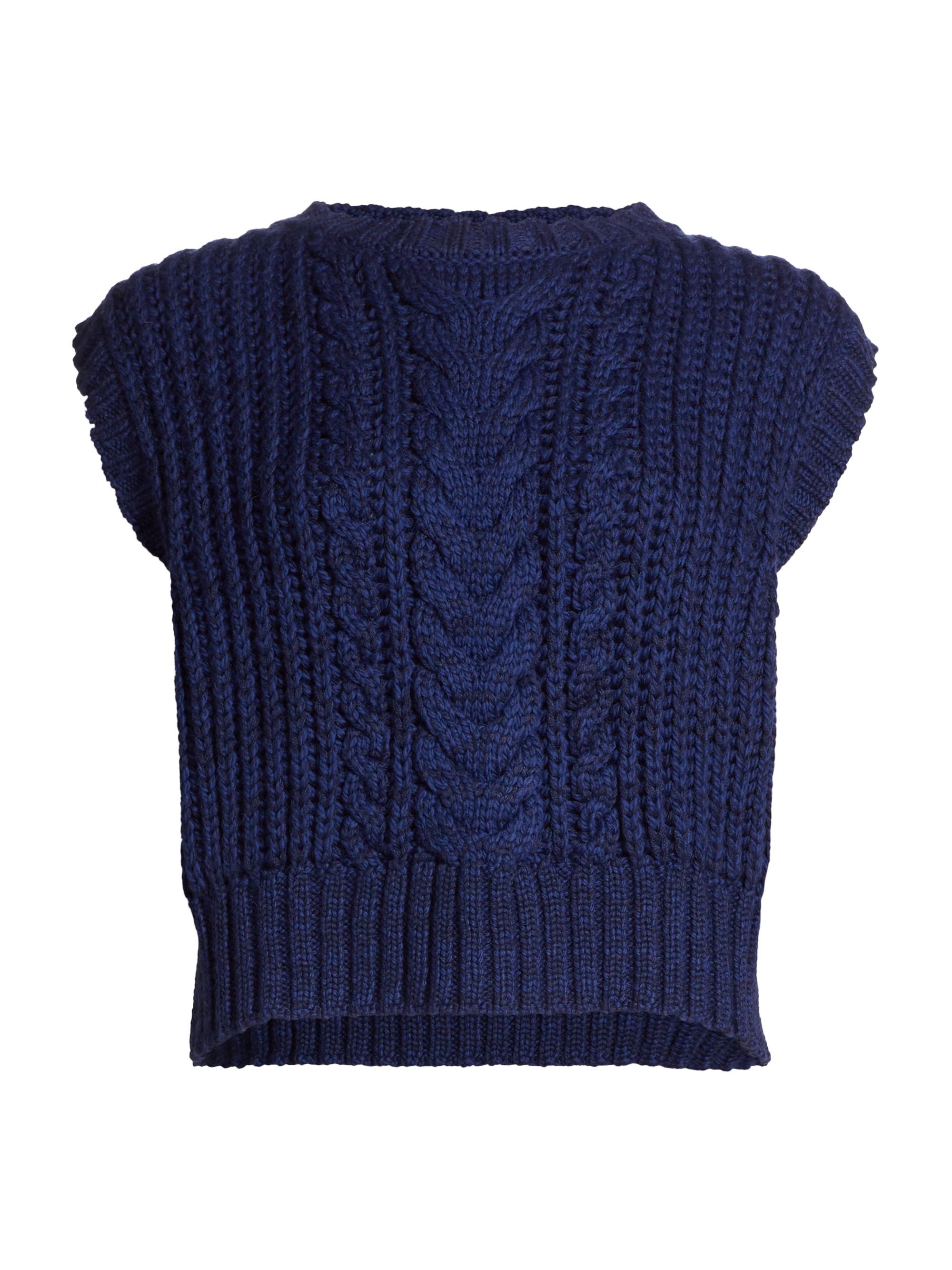 Maria Cher Women's Gavilan Erin Sweater Vest - Blue