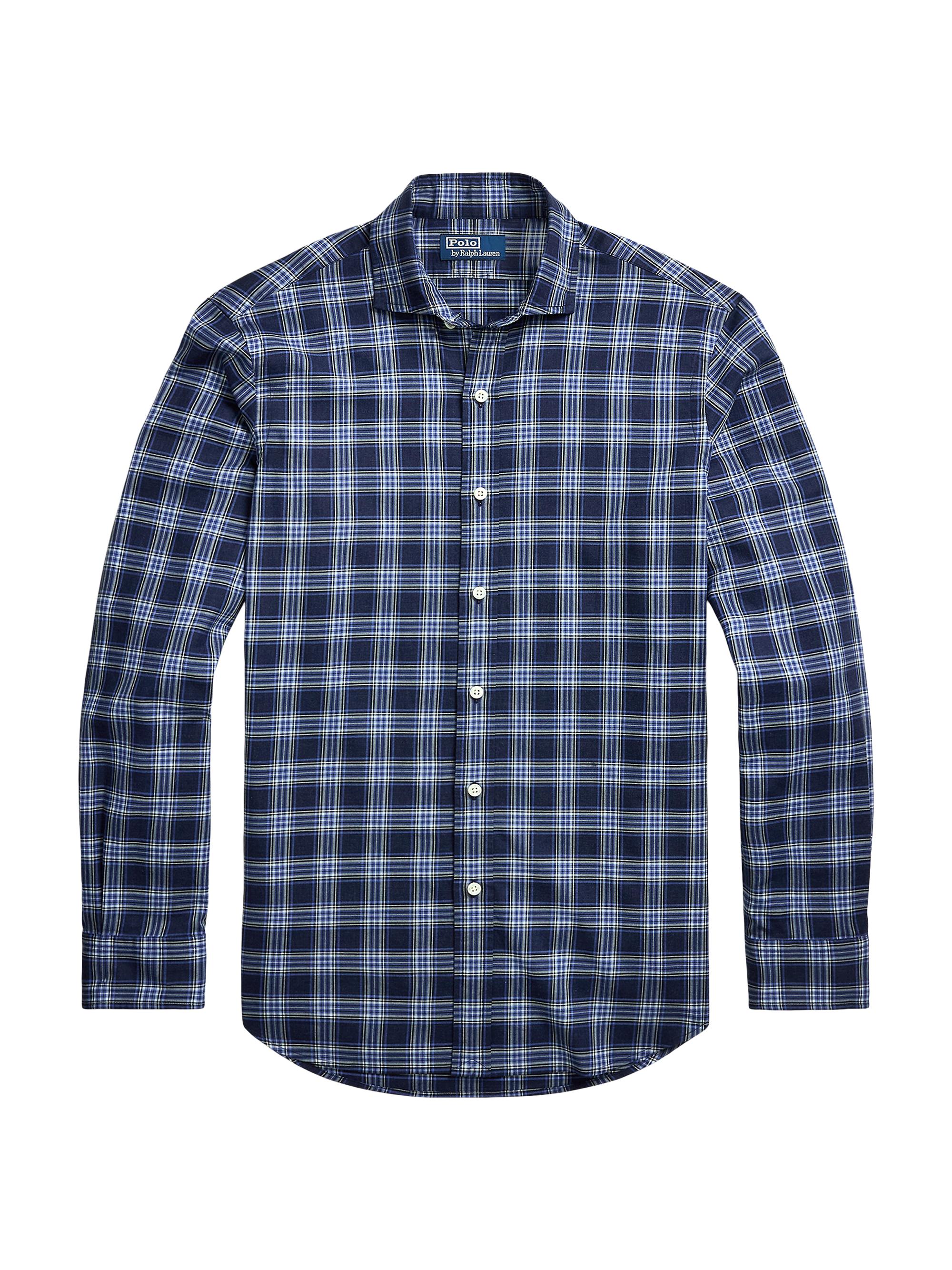 Polo Ralph Lauren Men's Plaid Twill Sport Shirt - Navy Heather Multicolor