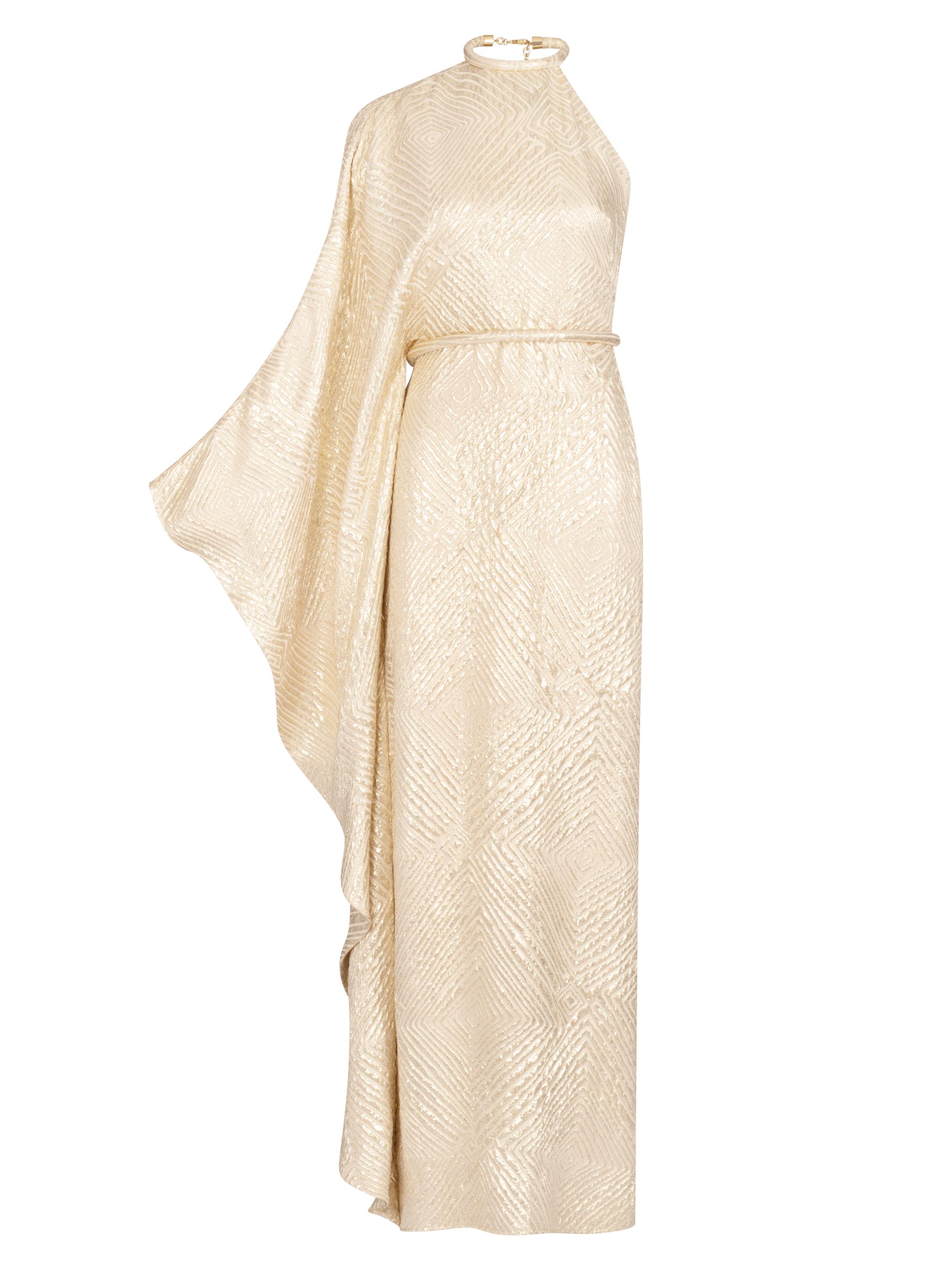 Silvia Tcherassi Women's Gael Silk-Blend Maxi Dress - Gold