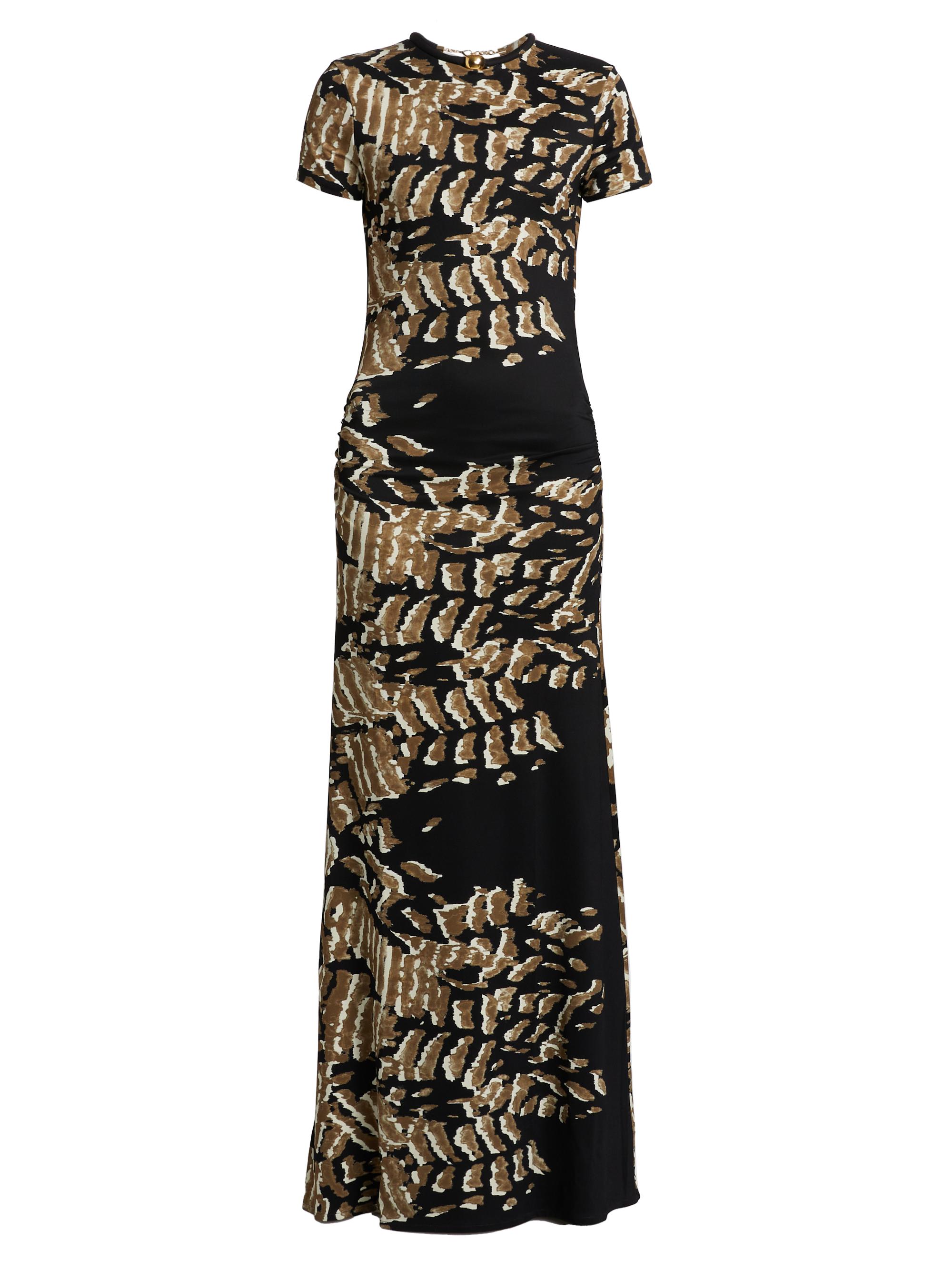 Silvia Tcherassi Yara Abstract Short-Sleeve Maxi-Dress | Saks
