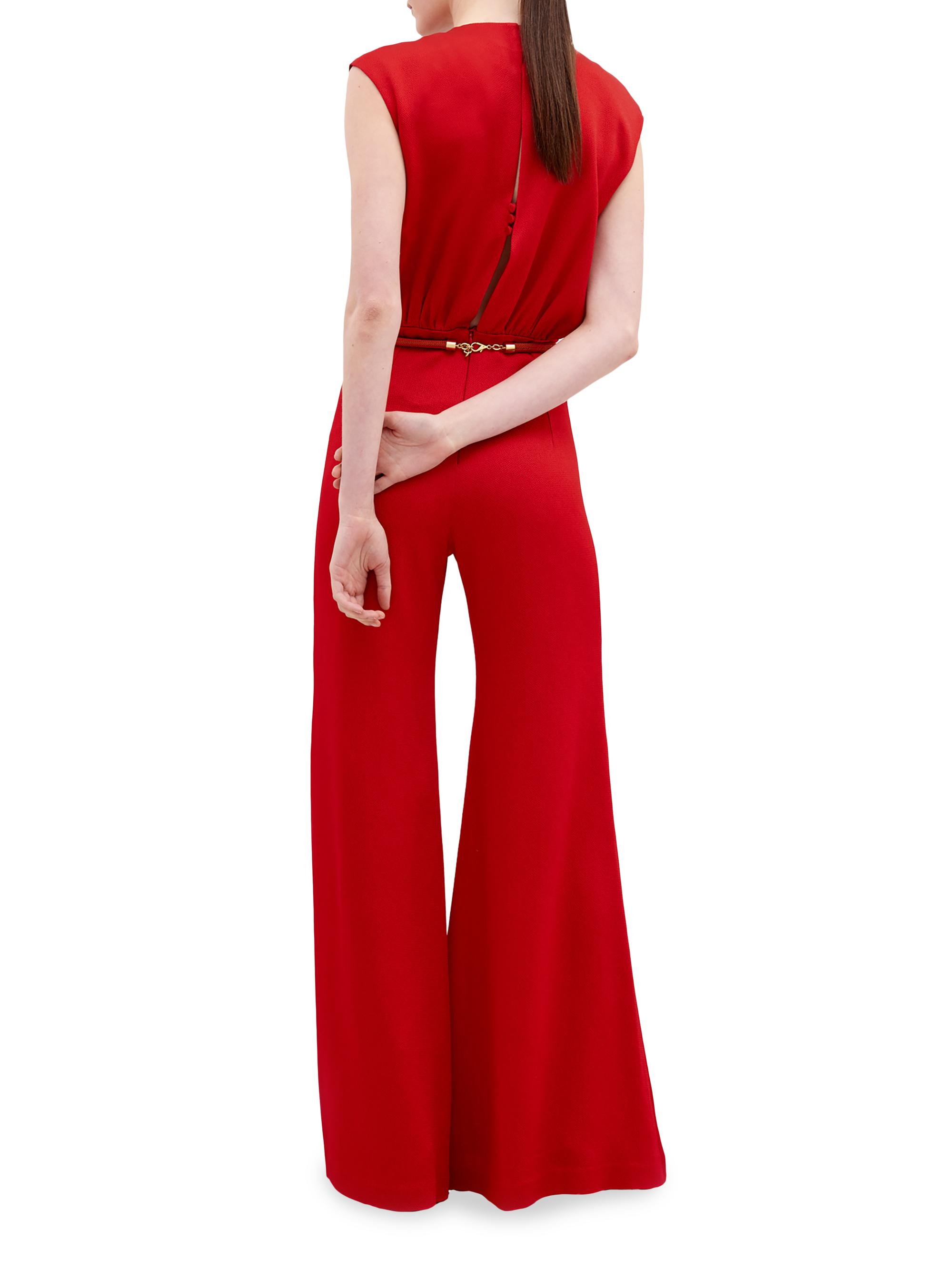 Silvia Tcherassi Noel Belted Wide-Leg Jumpsuit | Saks Fifth Avenue