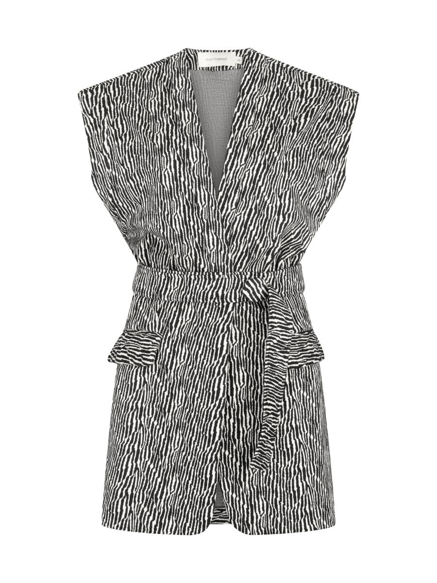 Silvia Tcherassi Women's Galicia Abstract Tie-waist Minidress