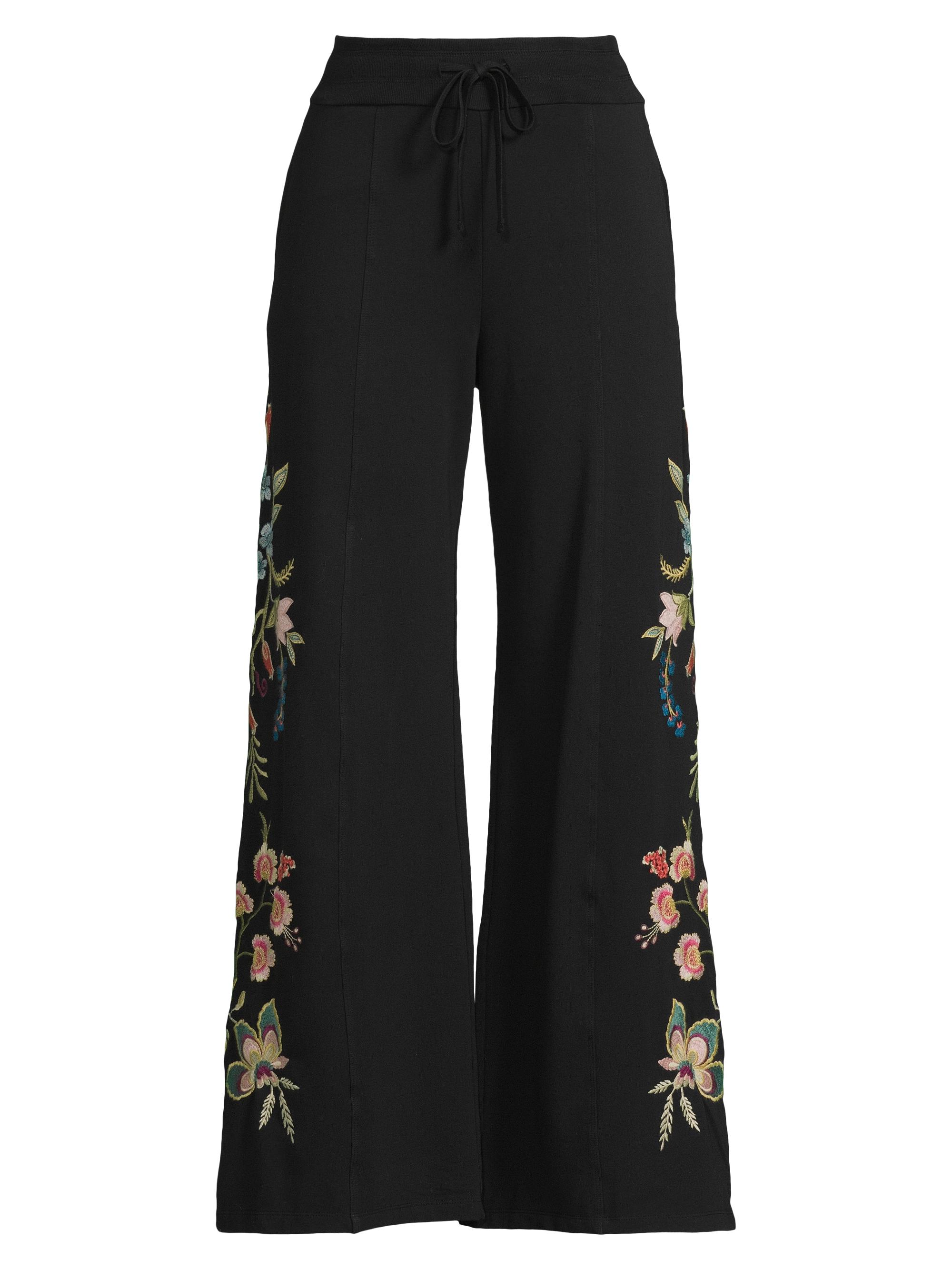 Johnny Was Women's Julianna Seamed Pants - Black
